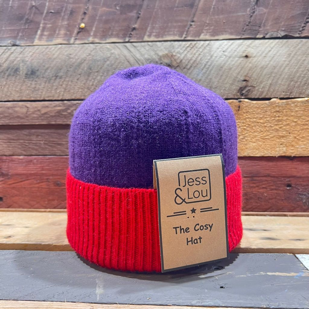 Unisex Two Coloured Beanie Hat HL850-Hat-White finn