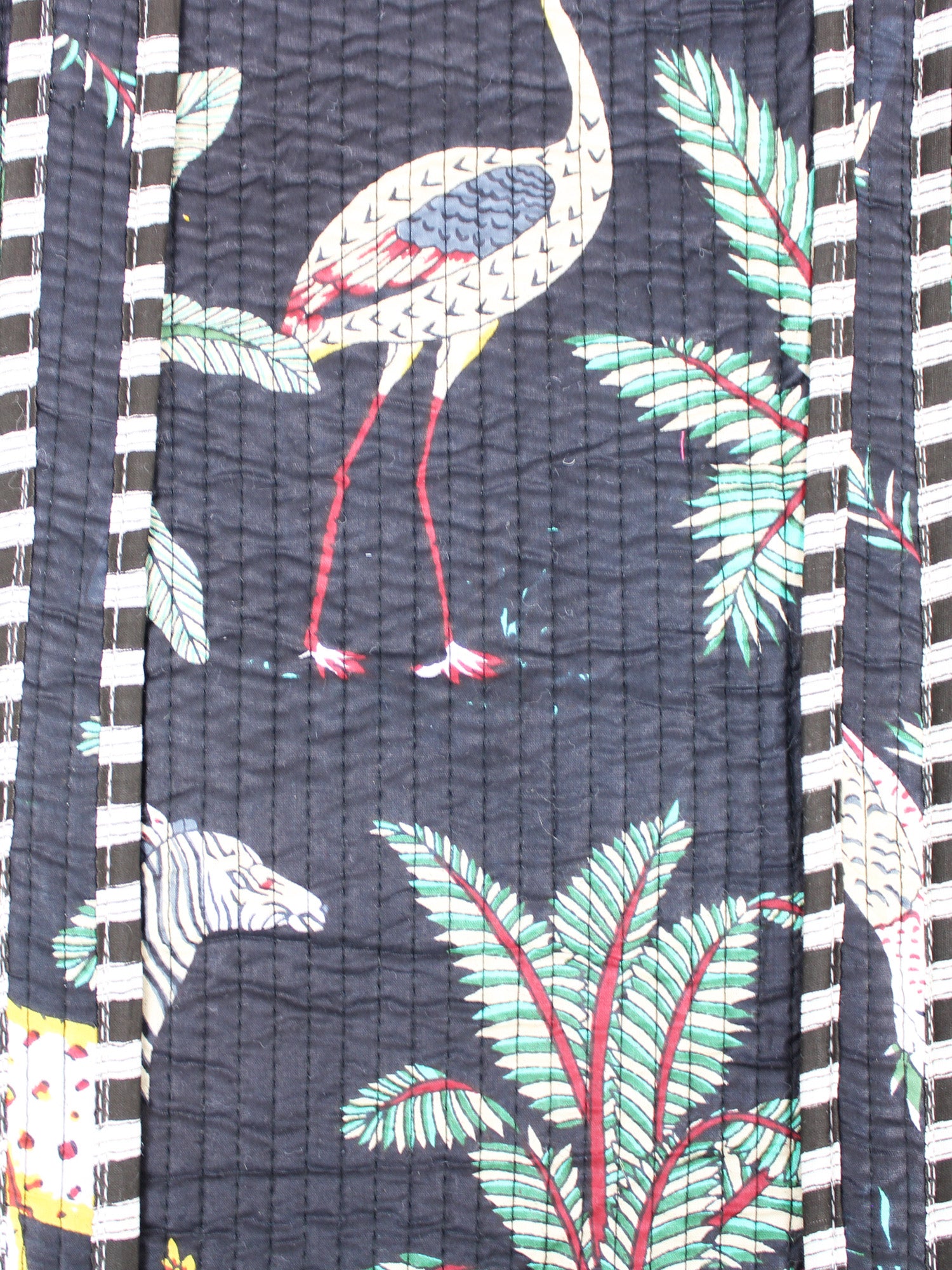 Suzie Blue Quilted Cotton Tote Bag-Bag-White finn