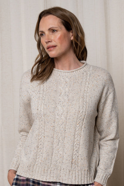 Pearl Knitted Crew Neck Jumper