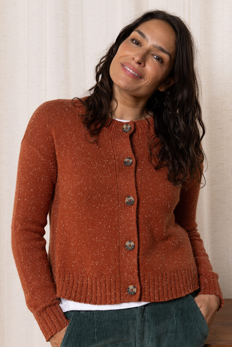 Lily and Me June Neppy Knit Cardigan-Cardigan-White finn