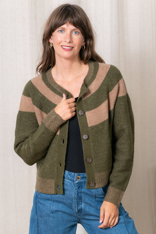 Millie Colourblock Cardigan