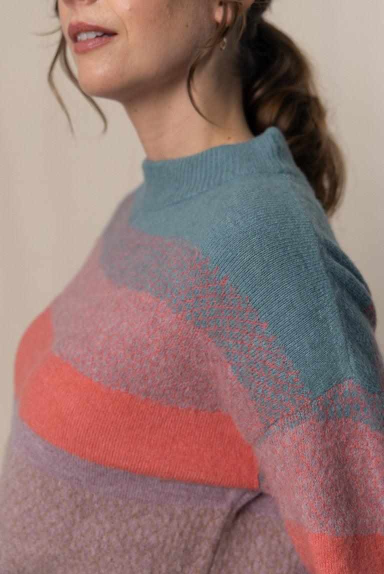 Lily and Me Art Colour Block Jumper