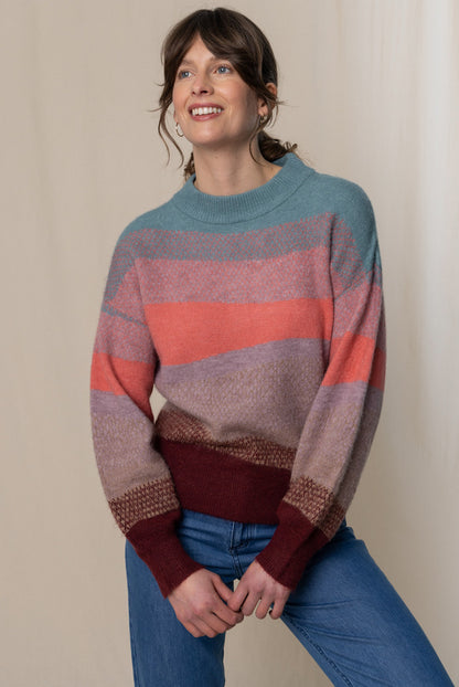 Lily and Me Art Colour Block Jumper