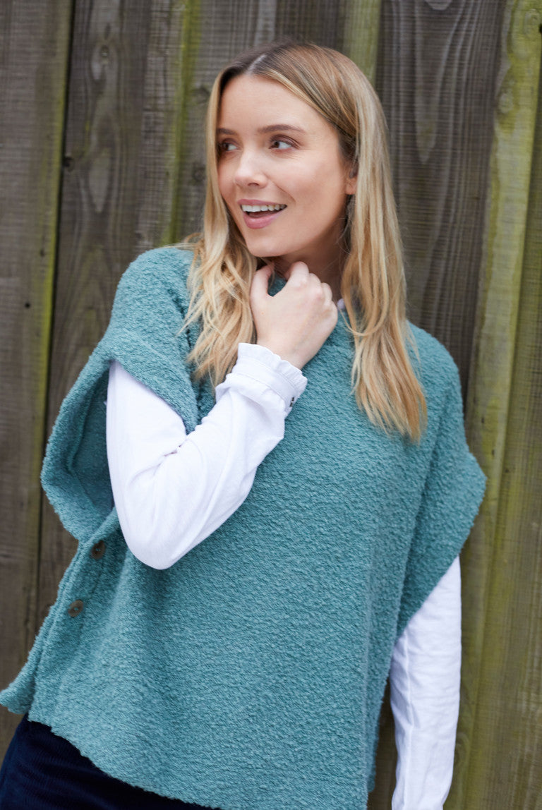 Lily and Me Tabitha Button Poncho