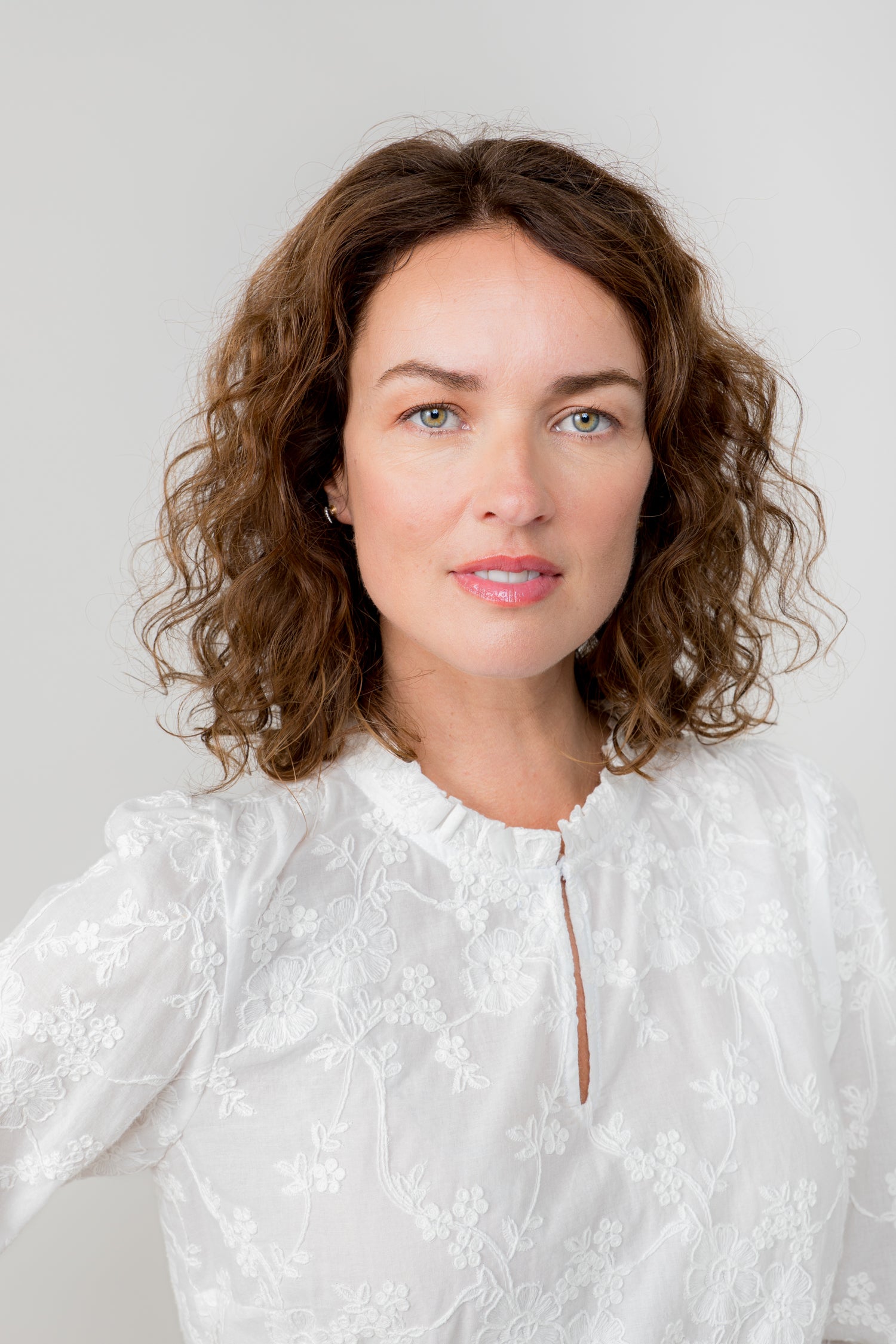 Lily and me Emily Blouse Embroidered-Tops-White finn