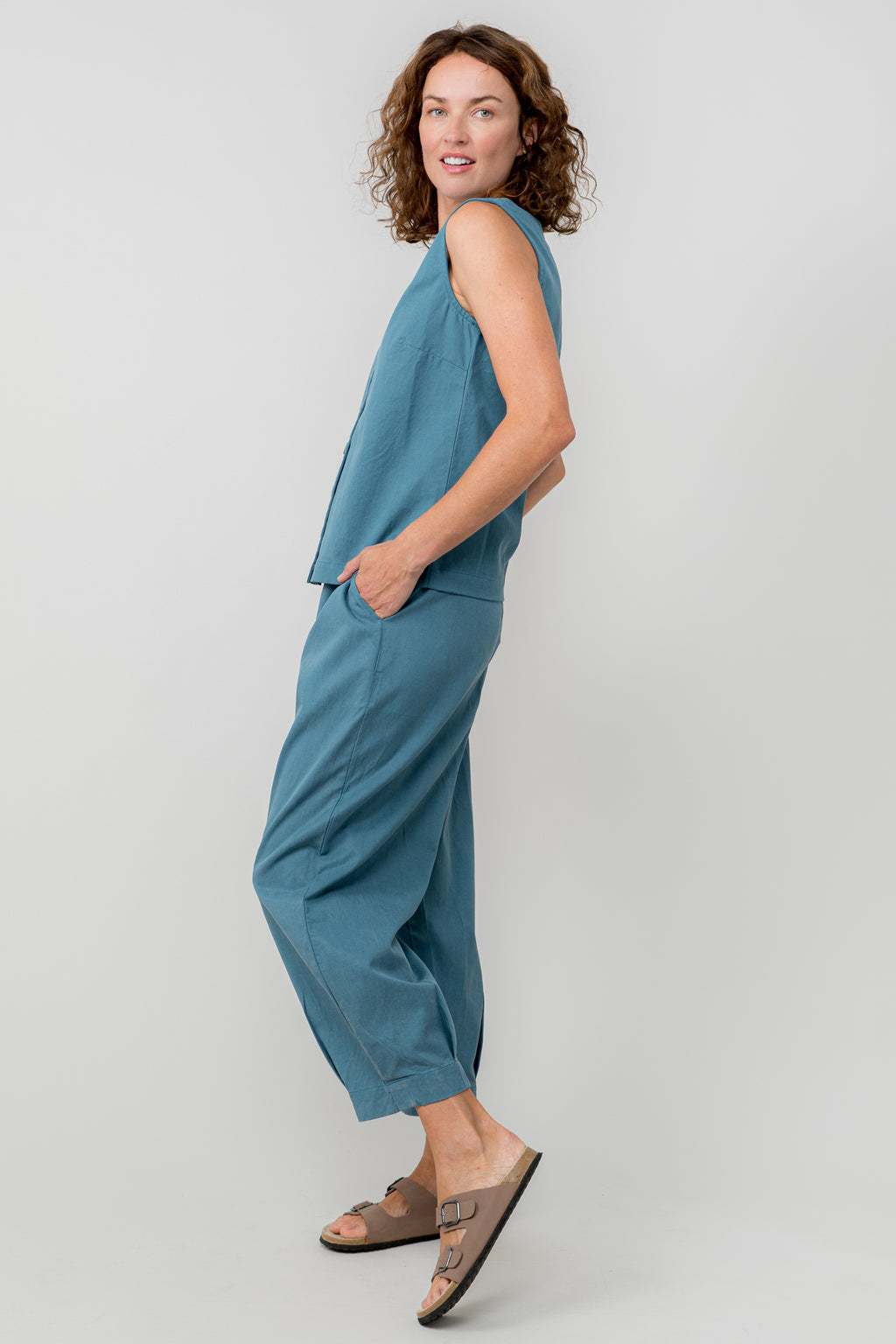 Lily and Me Sail Trouser Plain Cotton