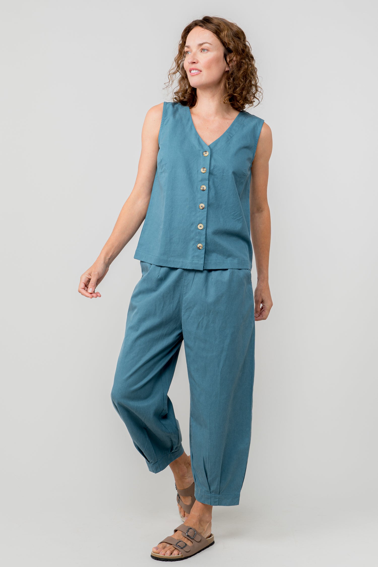 Lily and Me Sail Trouser Plain Cotton