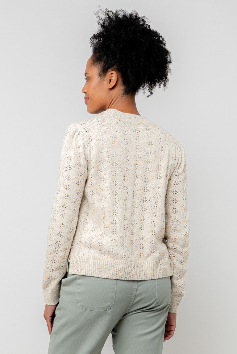 Lily and Me Lucille cardigan Fleck knit