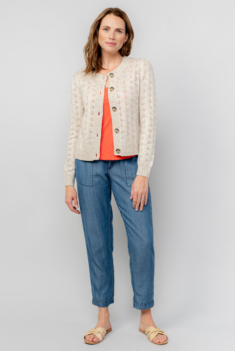 Lily and Me Lucille cardigan Fleck knit
