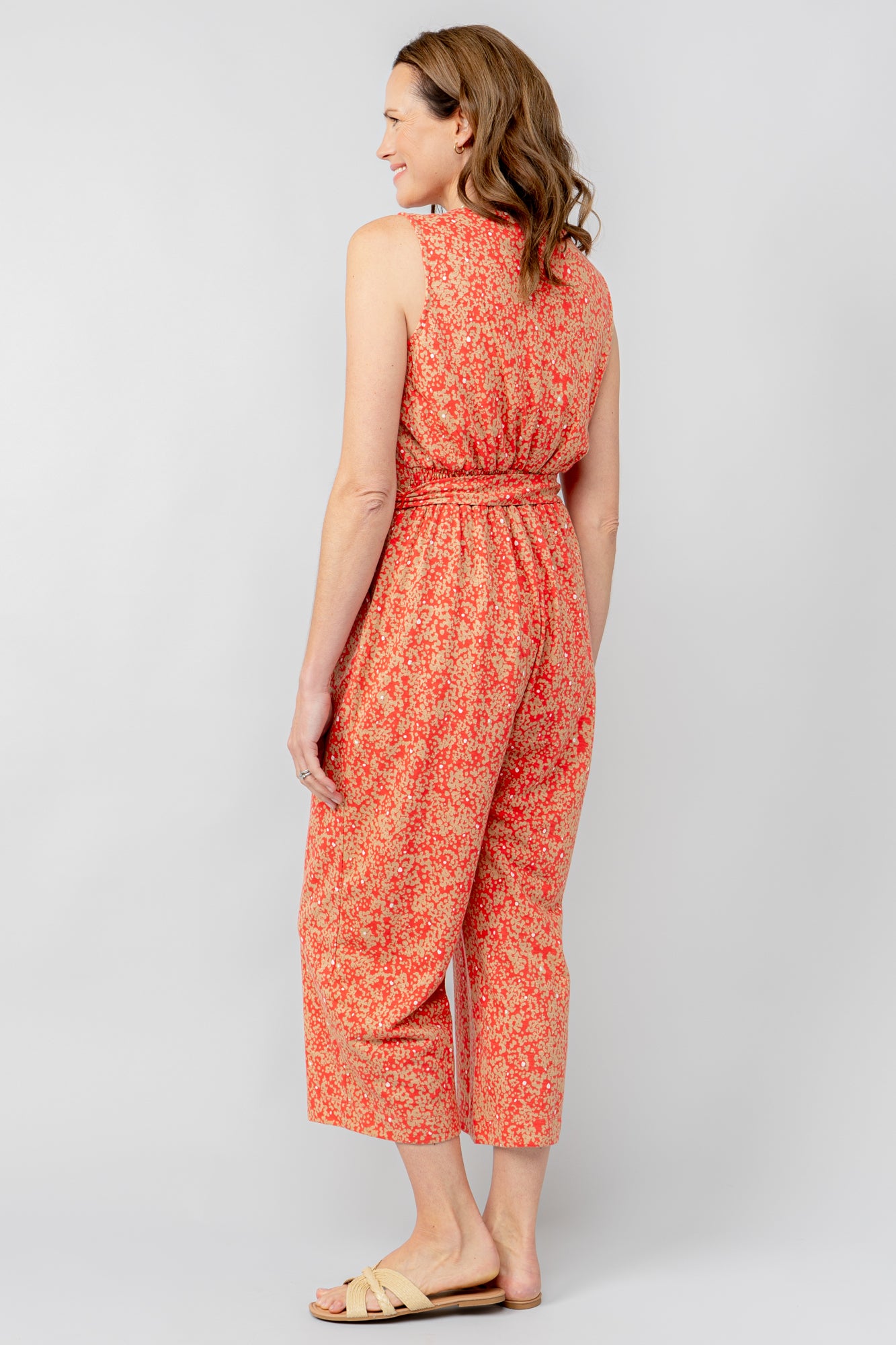 Lily and Me Allium Jumpsuit Stipple-Jumpsuits-White finn