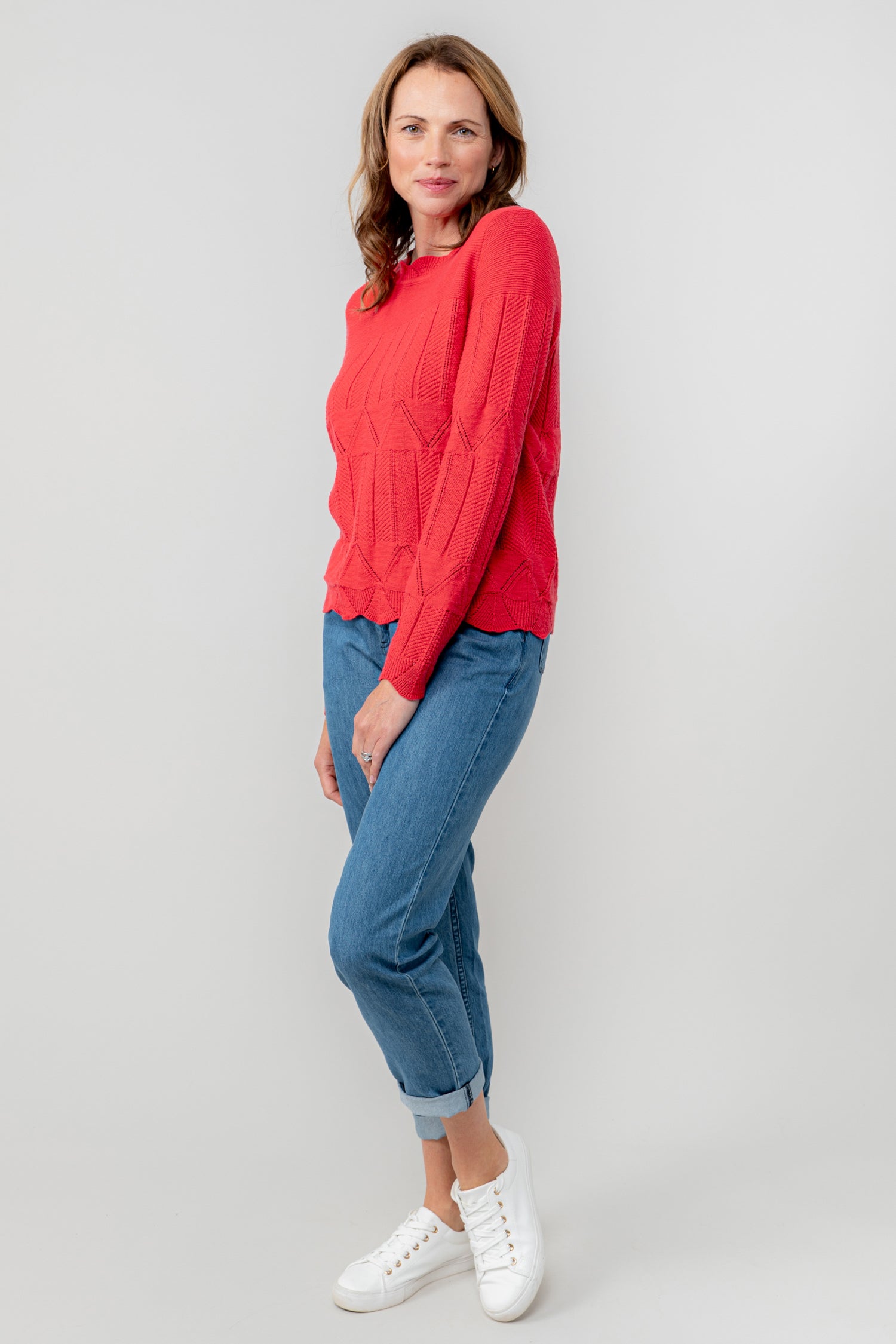 Lily and Me Rosie Jumper Plain-Jumper-White finn