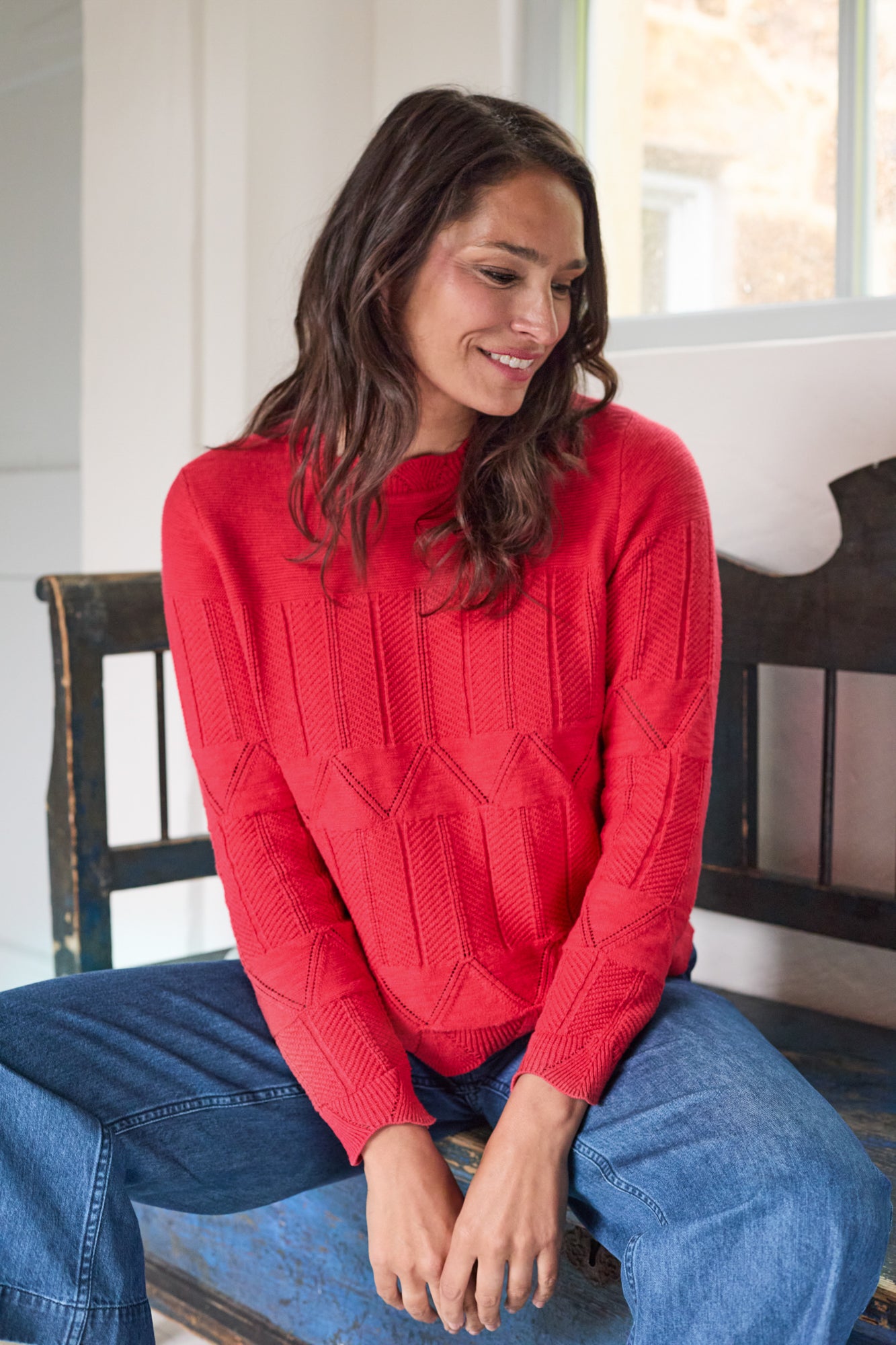 Lily and Me Rosie Jumper Plain-Jumper-White finn