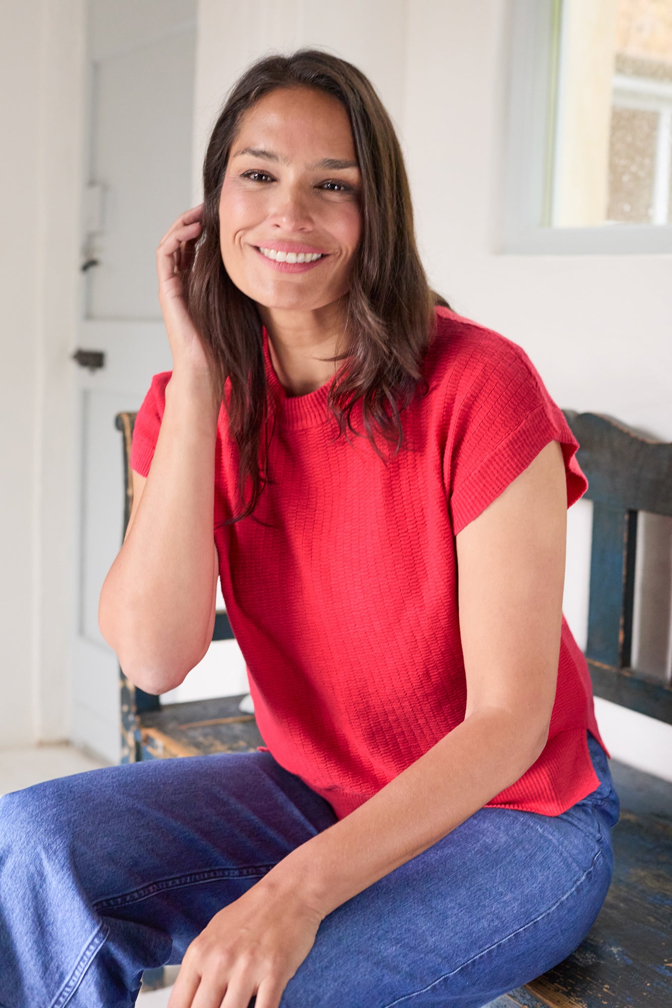 Lily and Me Lola Top Plain-Tops-White finn