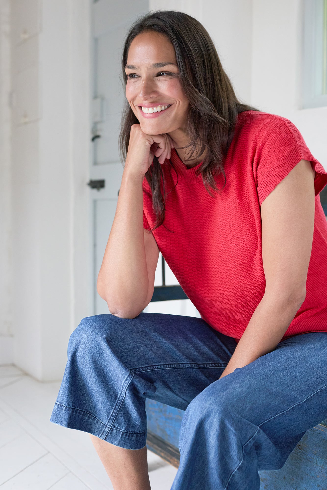 Lily and Me Lola Top Plain-Tops-White finn