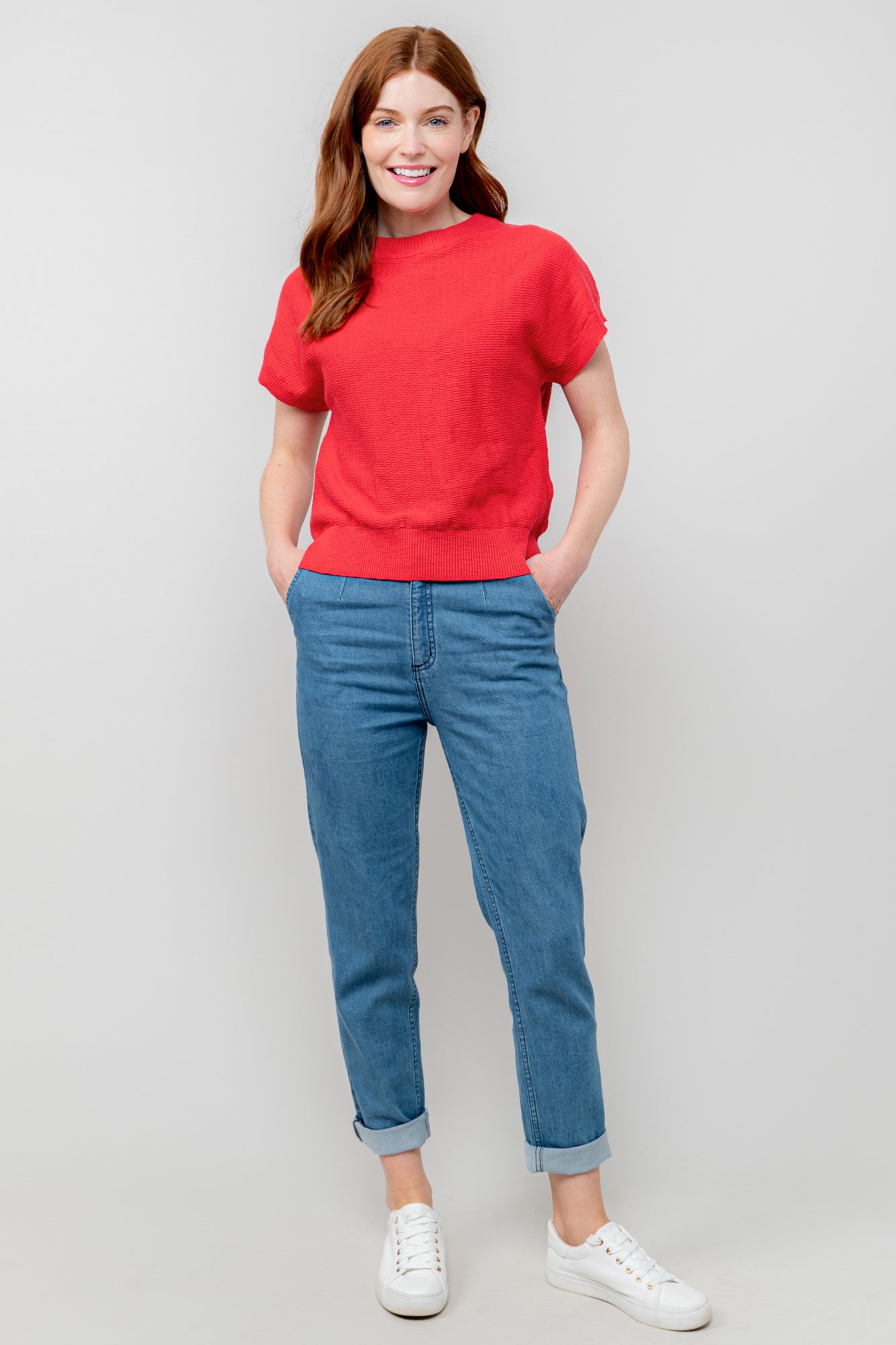 Lily and Me Lola Top Plain-Tops-White finn