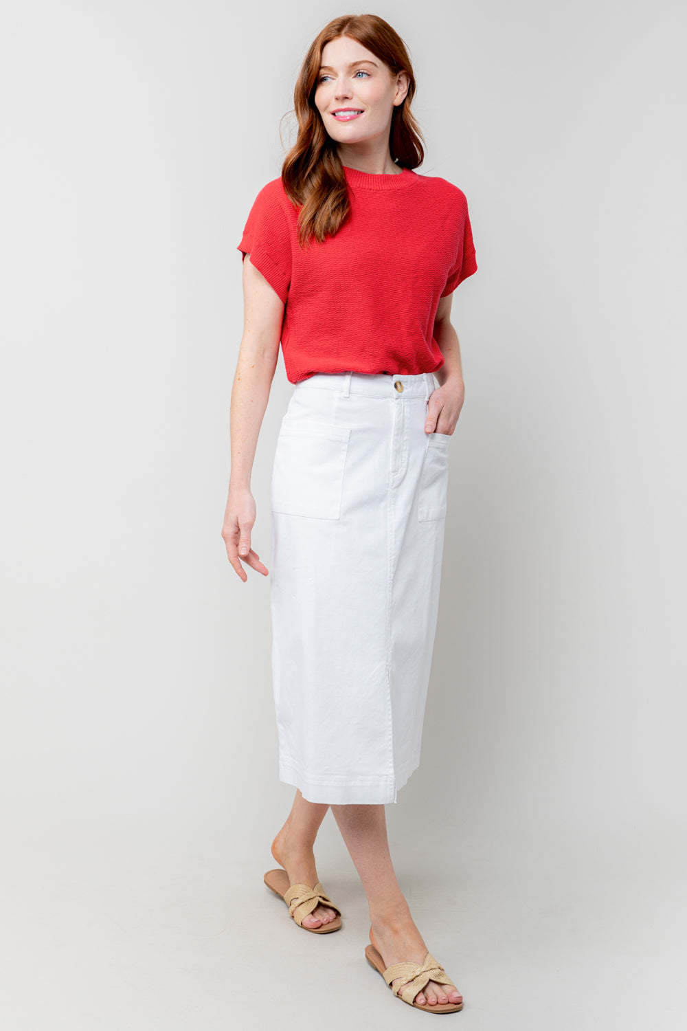 Lily and Me Lola Top Plain-Tops-White finn