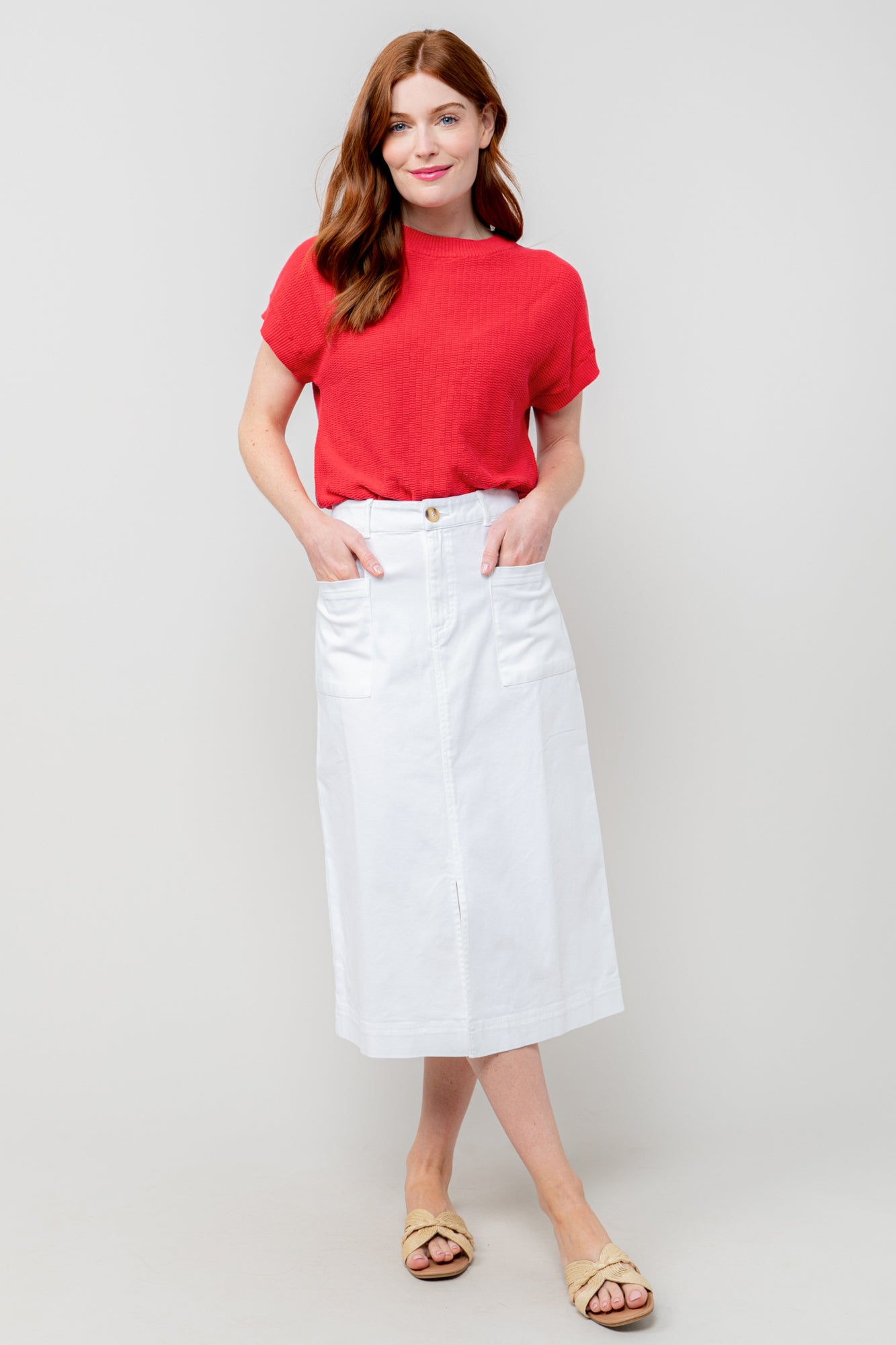 Lily and Me Lola Top Plain-Tops-White finn