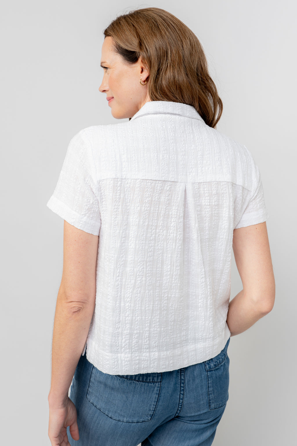 Lily and Me Pippa Shirt Seersucker Check