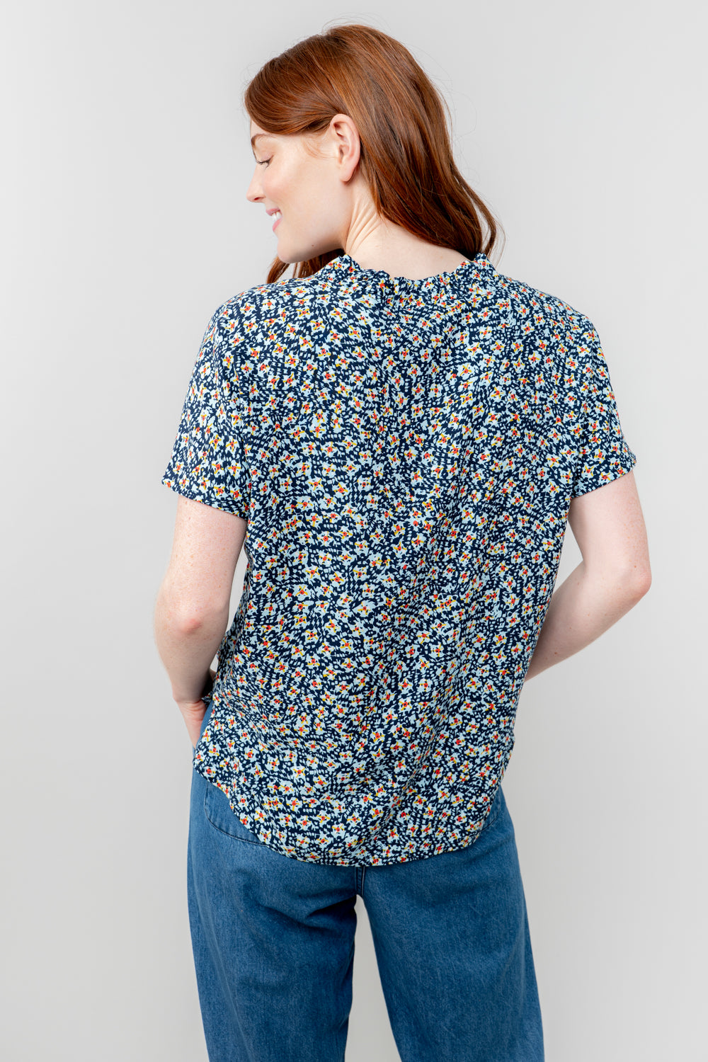 Lily and Me Kit Ruffle Blouse Folk-Tops-White finn