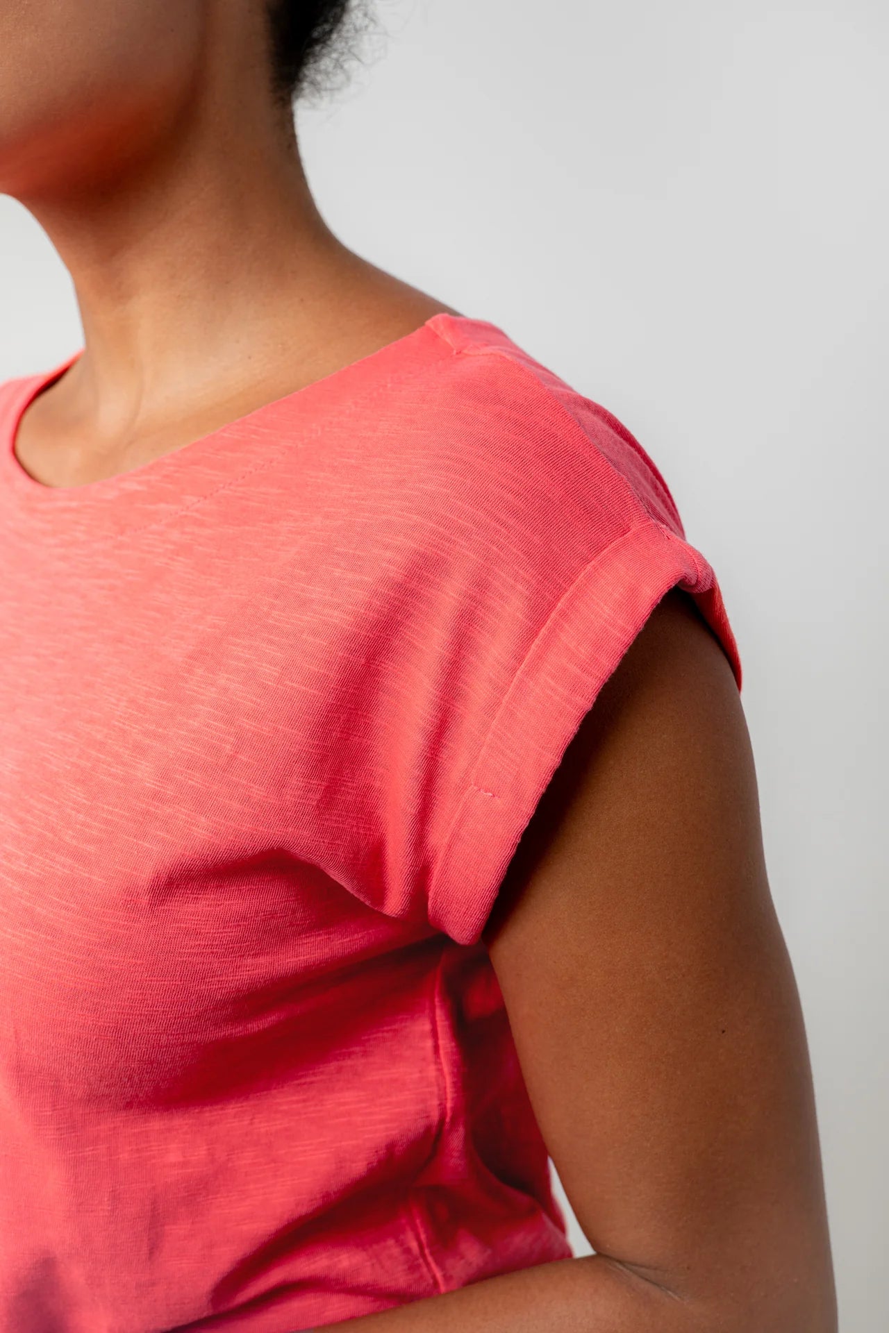 Lily and Me Sway Tee Plain-Tops-White finn
