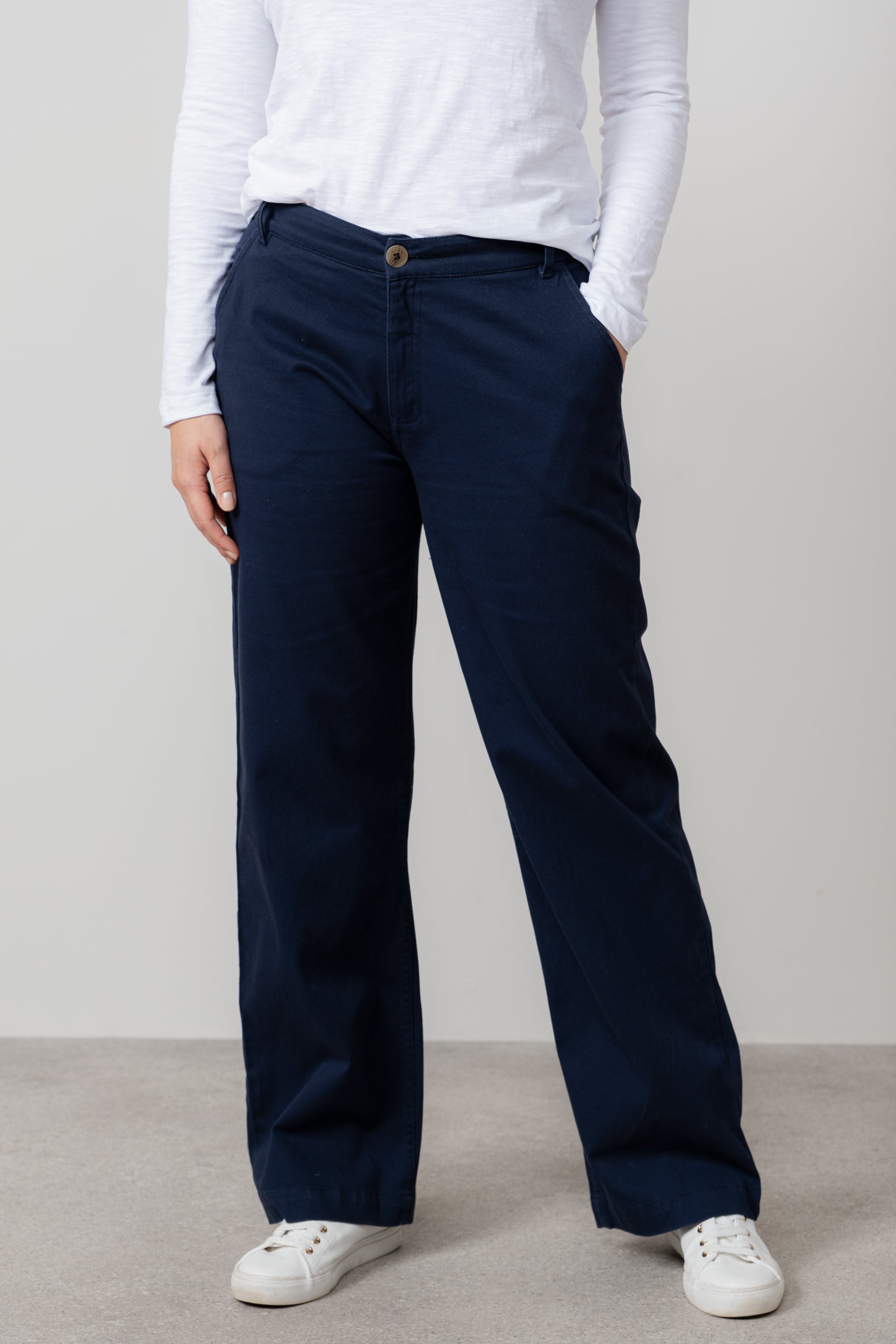 Lily and Me Dockside Trousers 29 Plain-Trouser-White finn