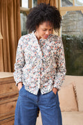 Lily and Me Rachel Frill Blouse Violet-Tops-White finn