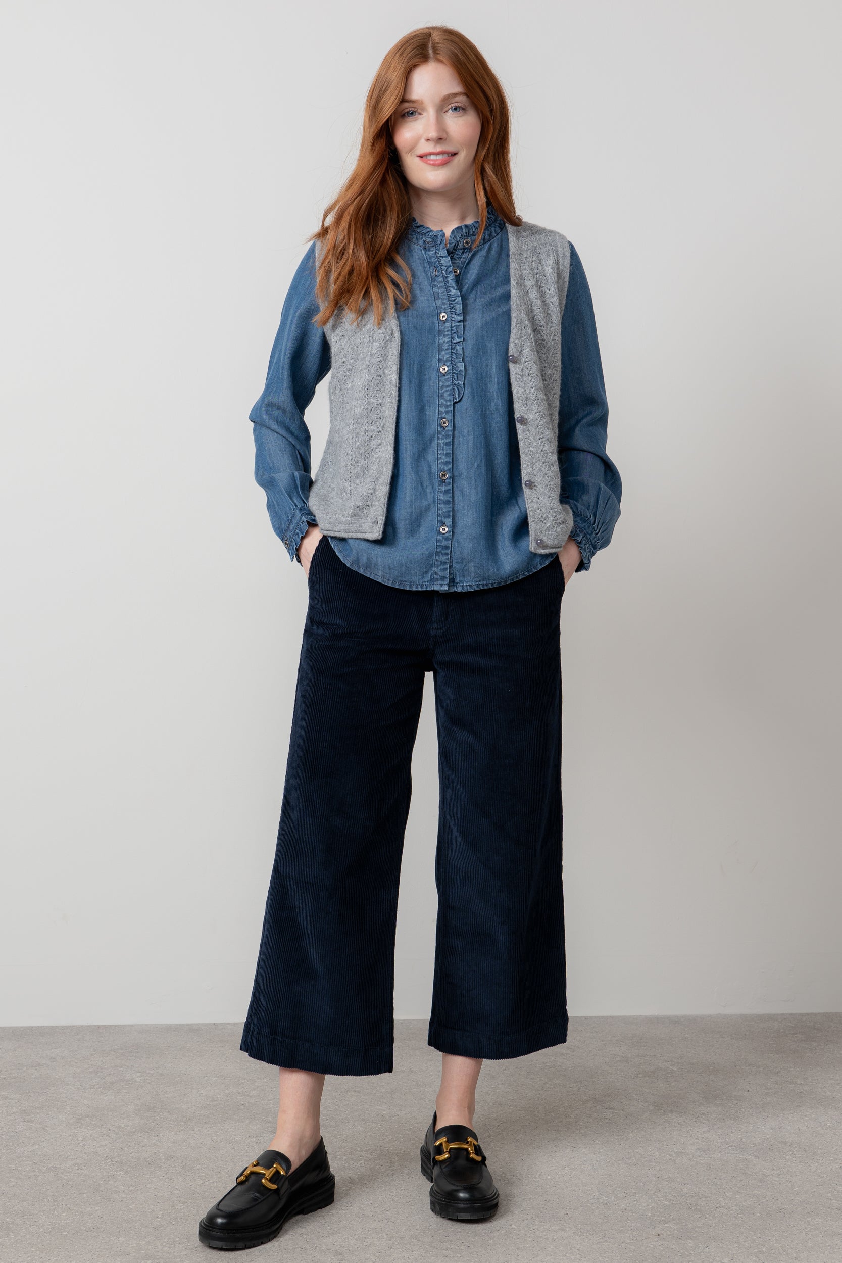 Lily and Me Isla Crop Trousers Plain