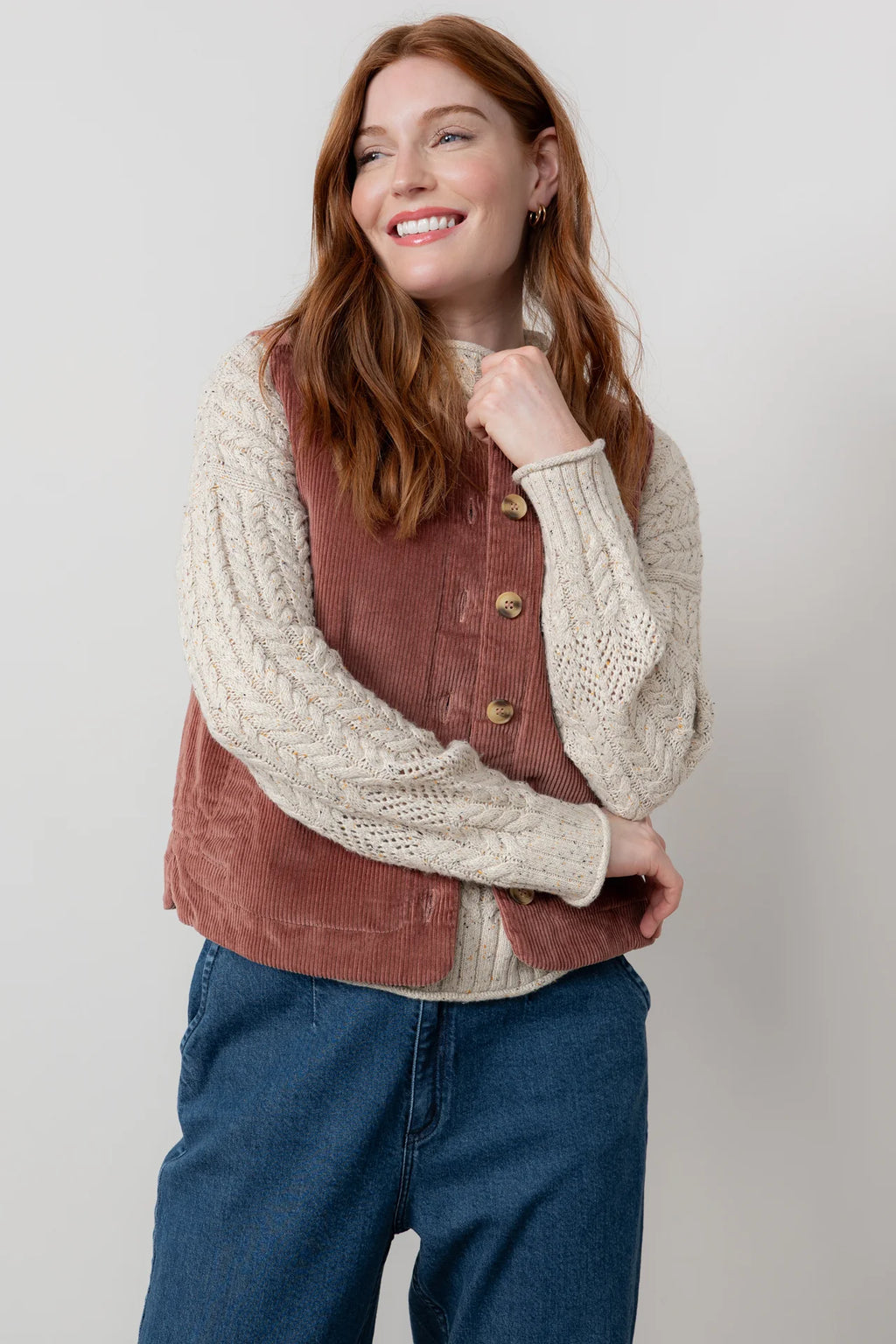 Lily and Me Dusk Gilet Plain-Lily and Me-White finn