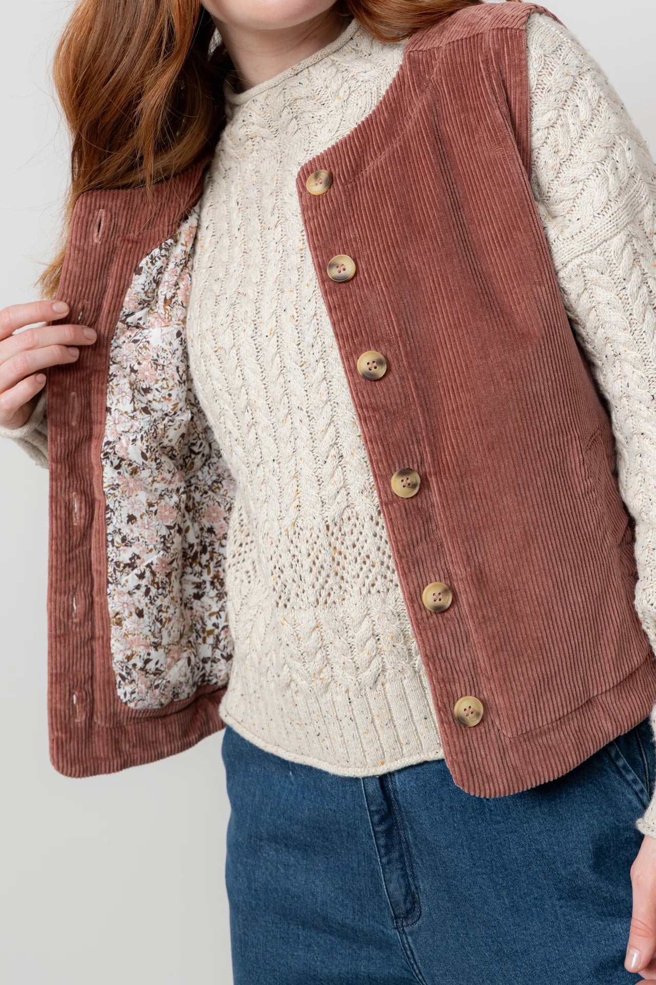 Lily and Me Dusk Gilet Plain-Lily and Me-White finn