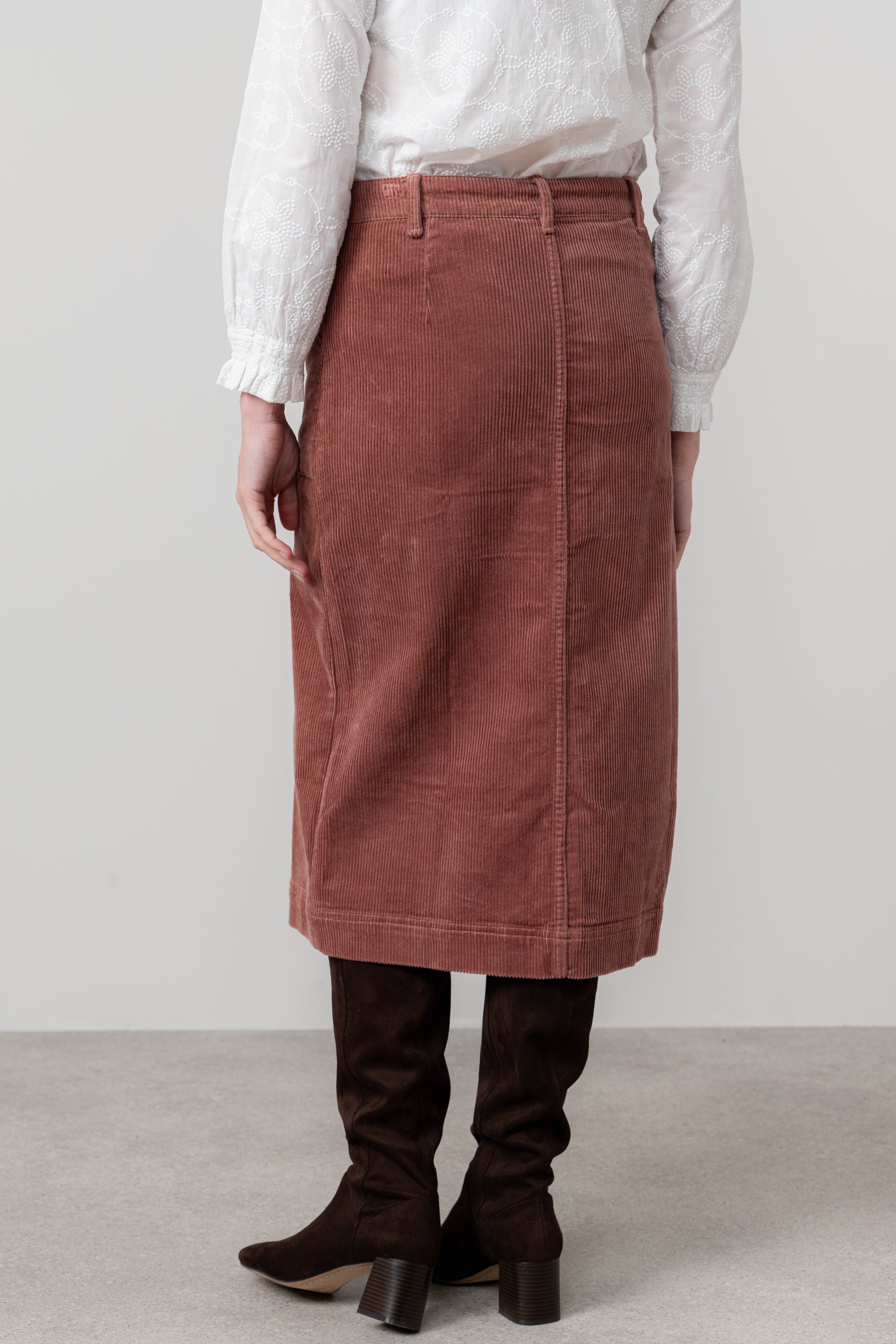 Lily and Me Penrose Skirt Plain-Skirts-White finn