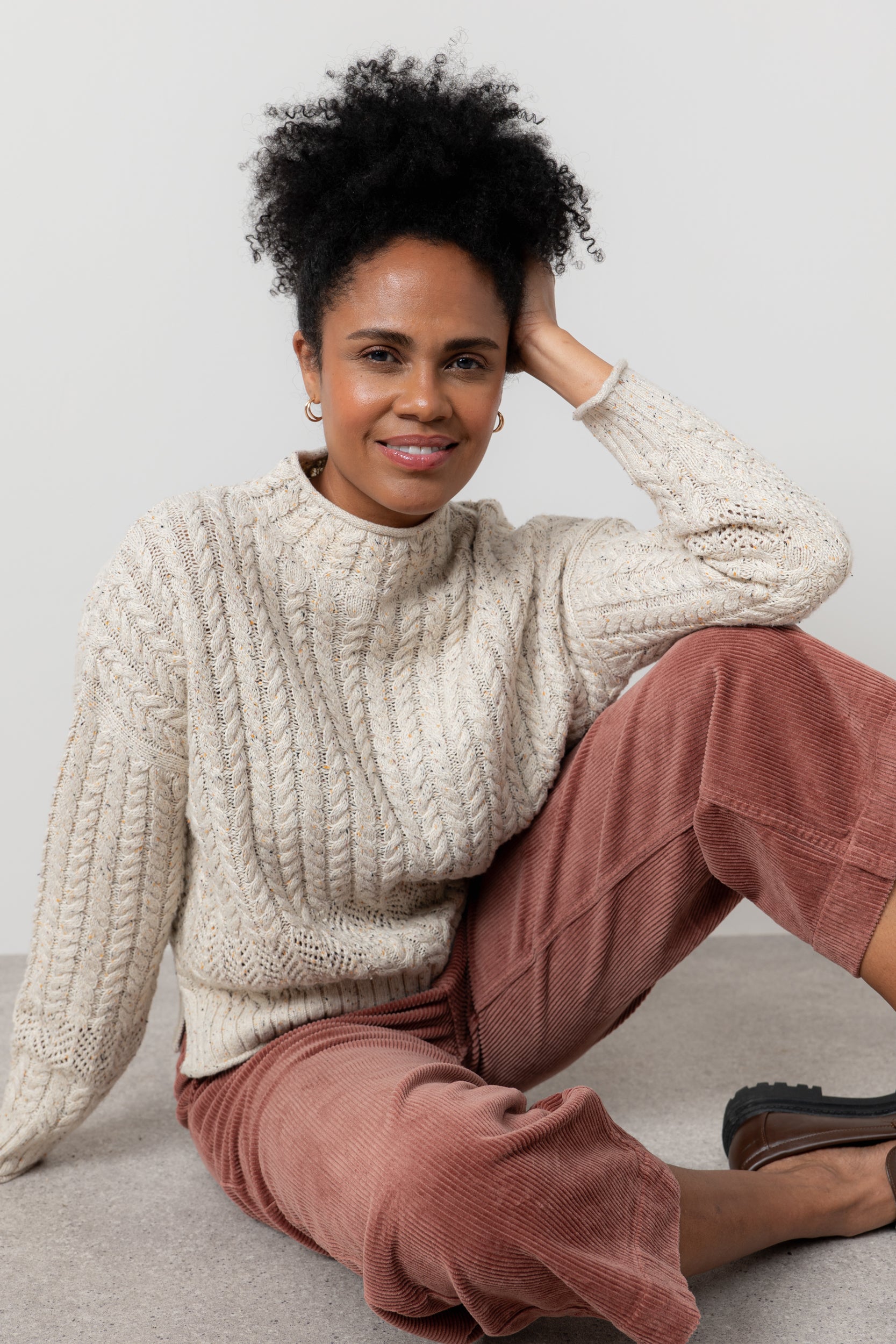Lily and Me Elspeth Jumper Fleck Knit