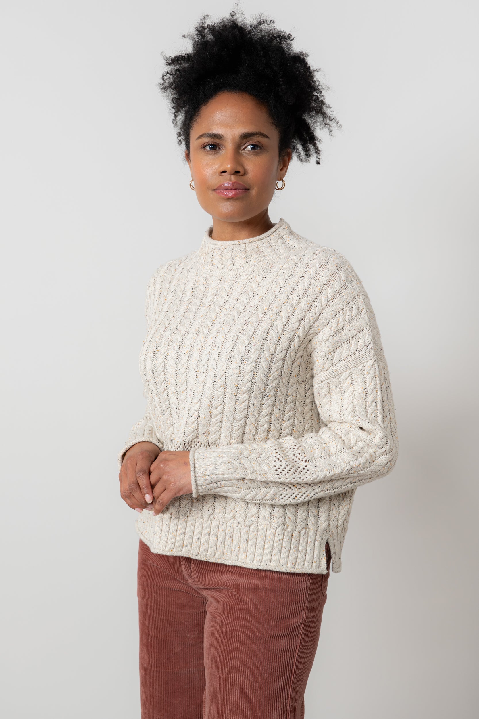 Lily and Me Elspeth Jumper Fleck Knit