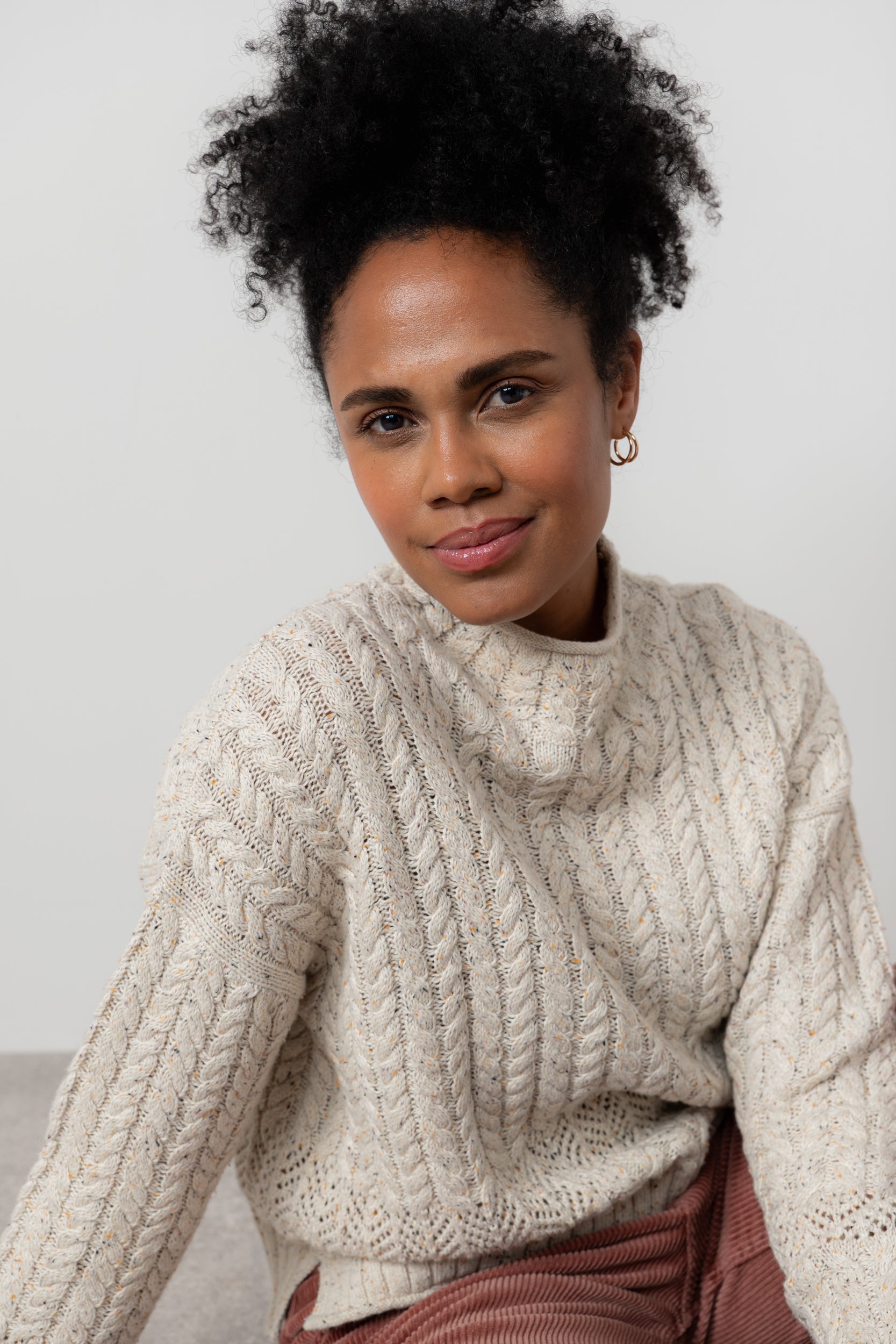 Lily and Me Elspeth Jumper Fleck Knit