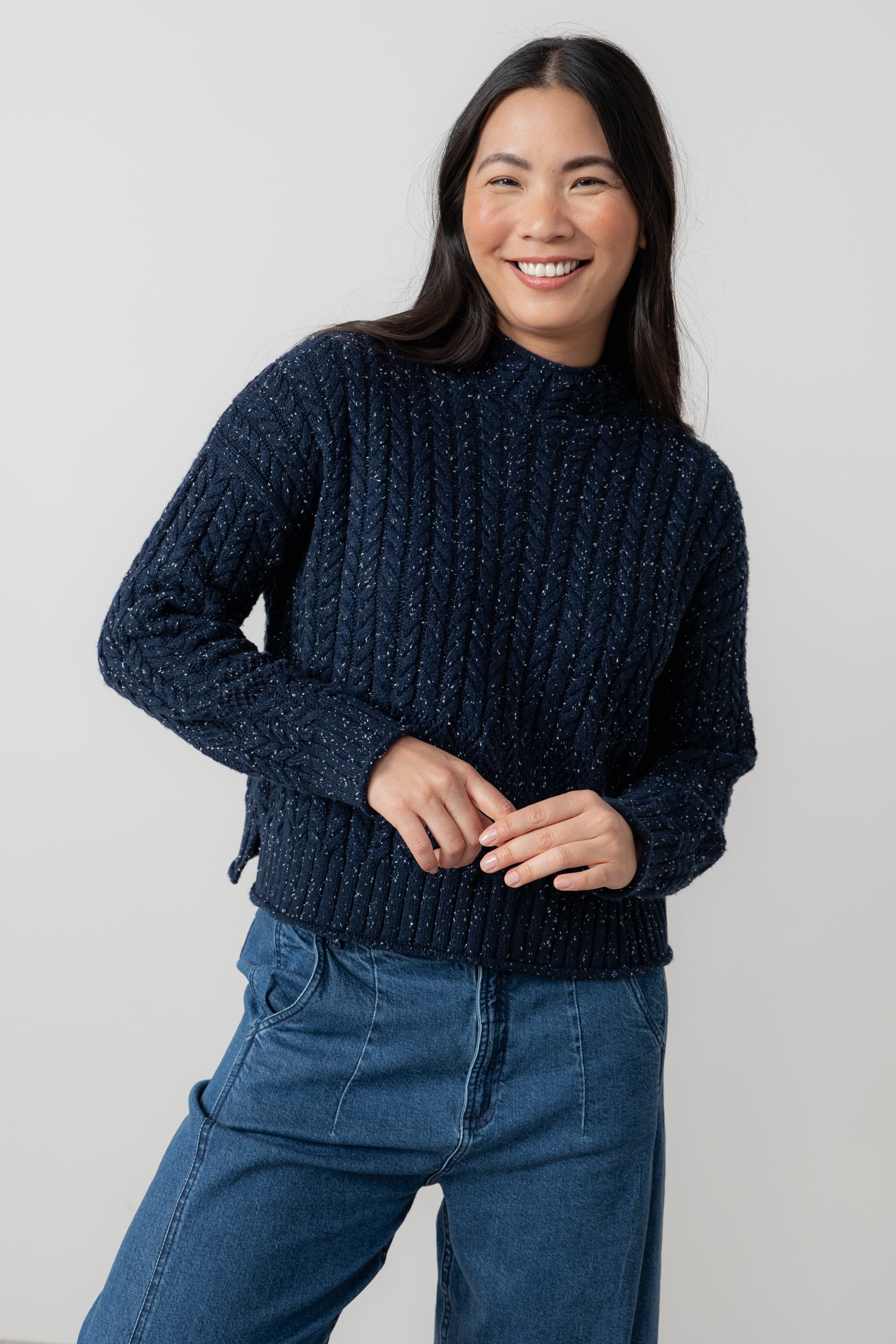 Lily and Me Elspeth Jumper Fleck Knit