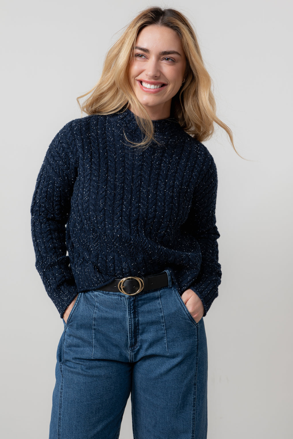 Lily and Me Elspeth Jumper Fleck Knit