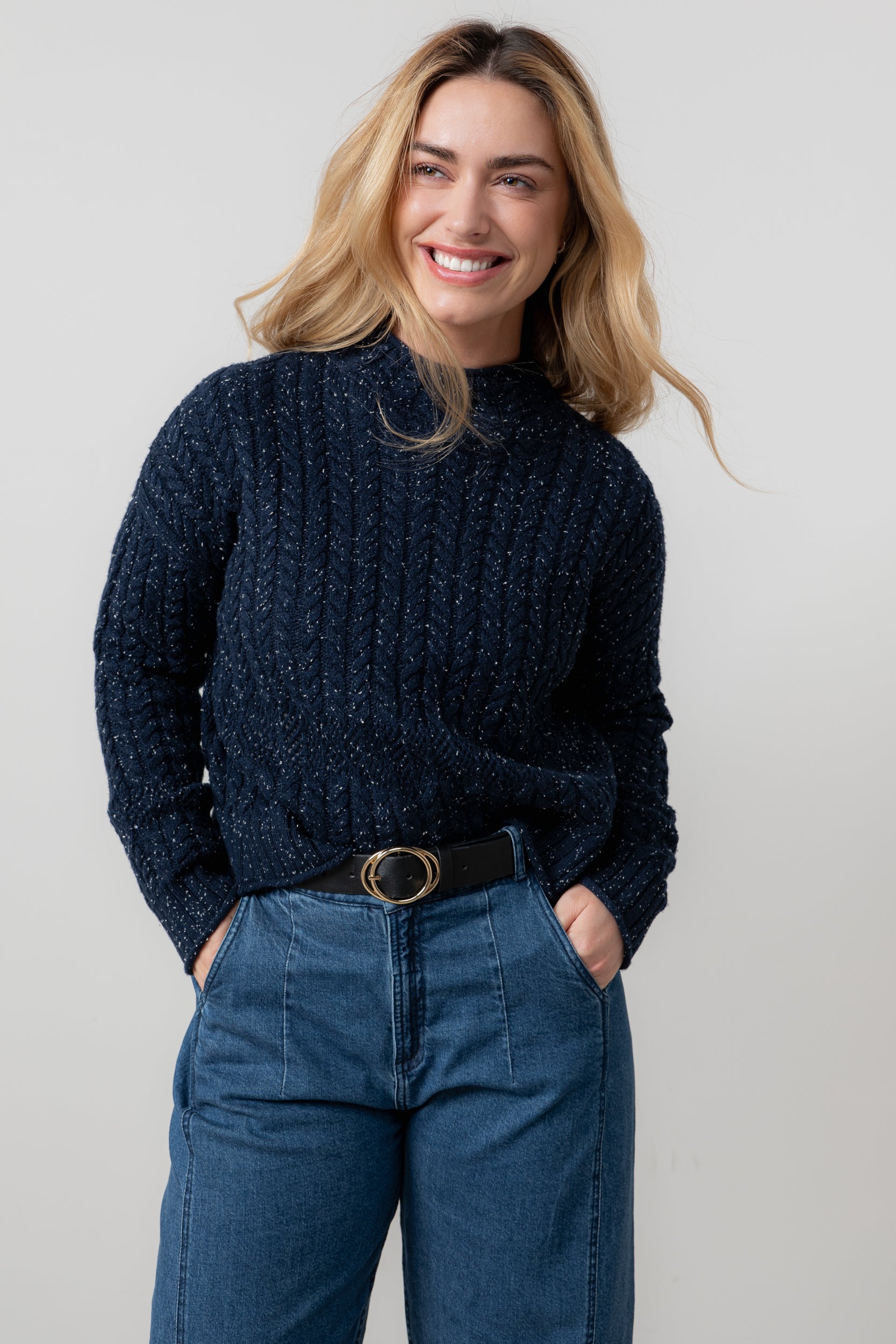 Lily and Me Elspeth Jumper Fleck Knit