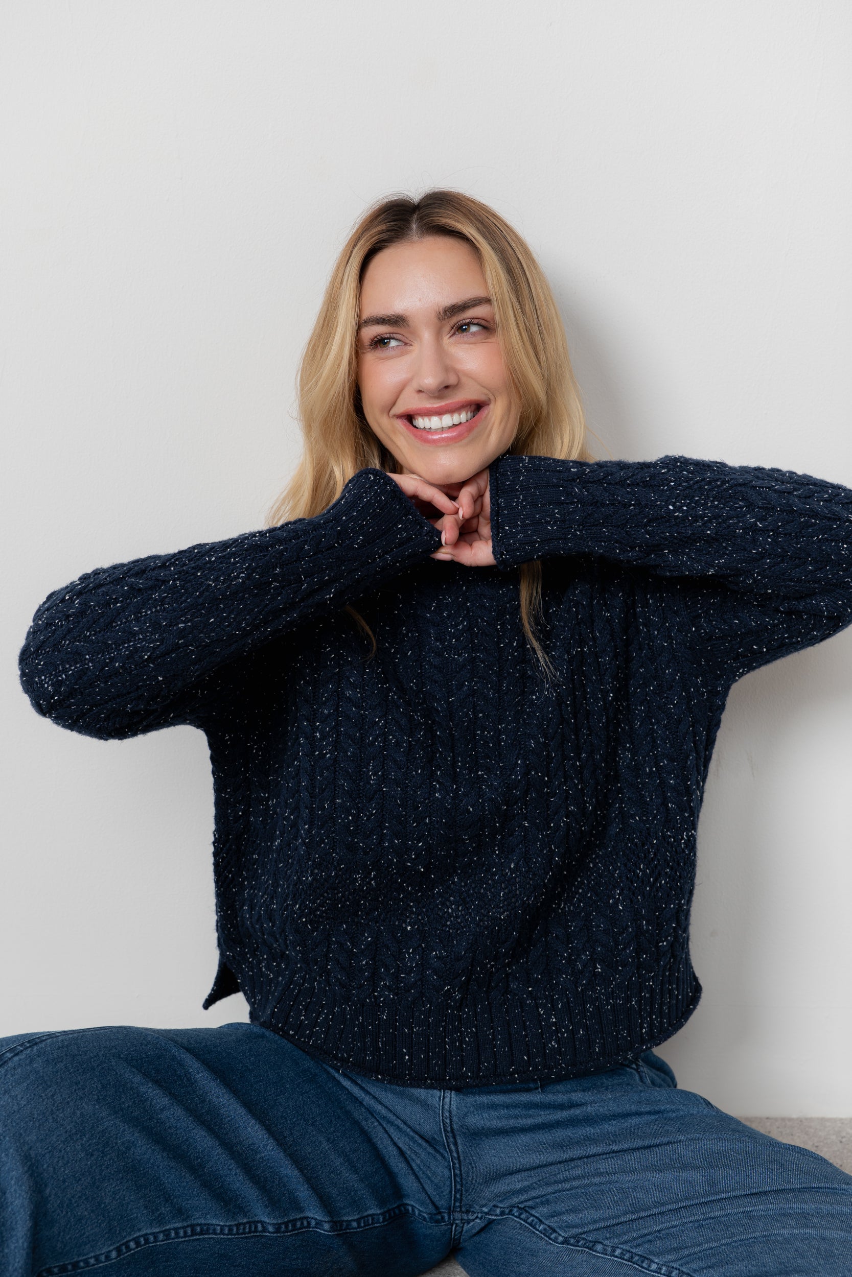 Lily and Me Elspeth Jumper Fleck Knit