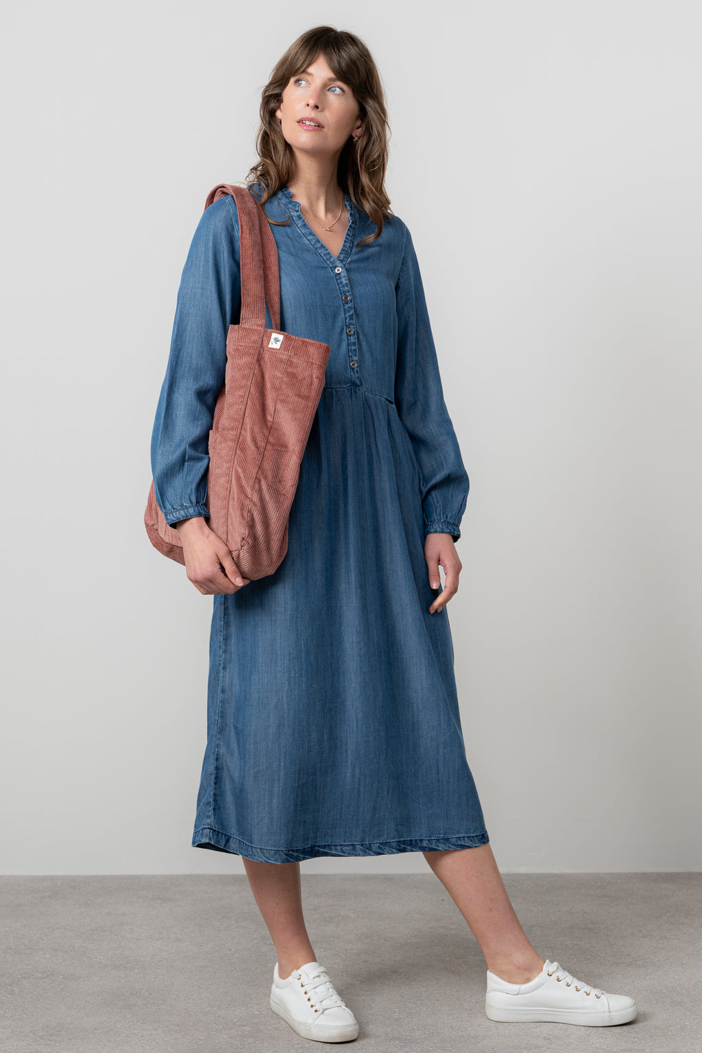 Lily and Me Cord Shopper Bag Plain