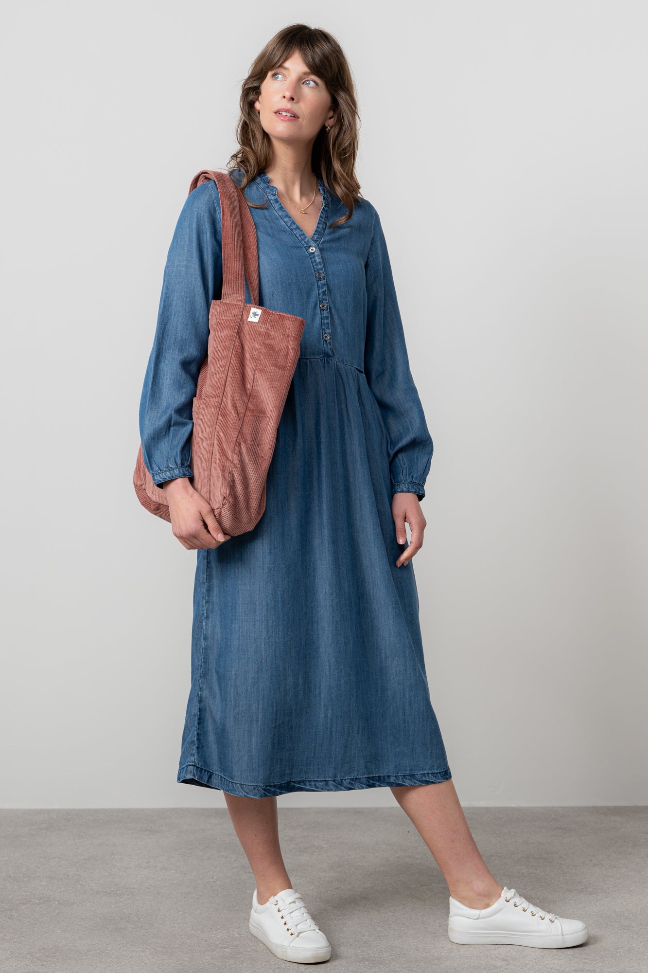 Lily and Me Cord Shopper Bag Plain