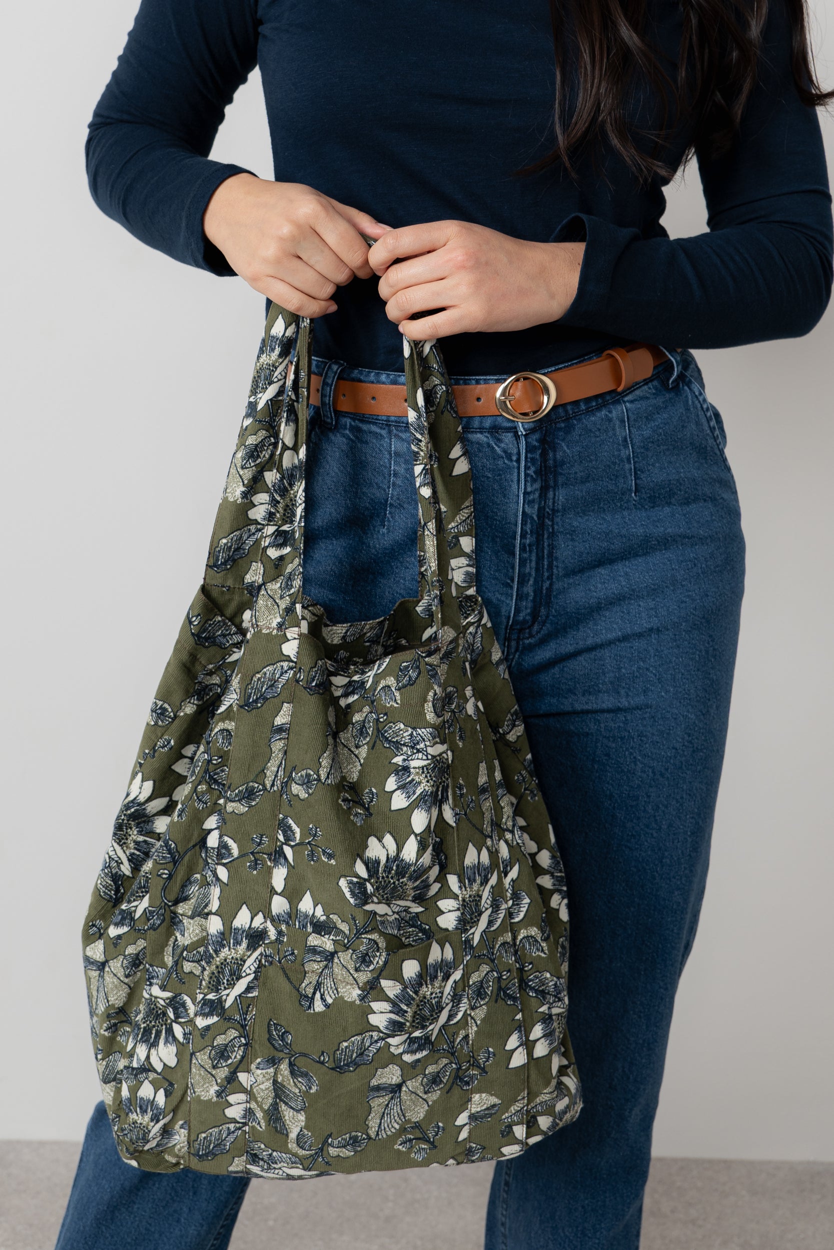 Lily and Me Harvest Cord Shopper