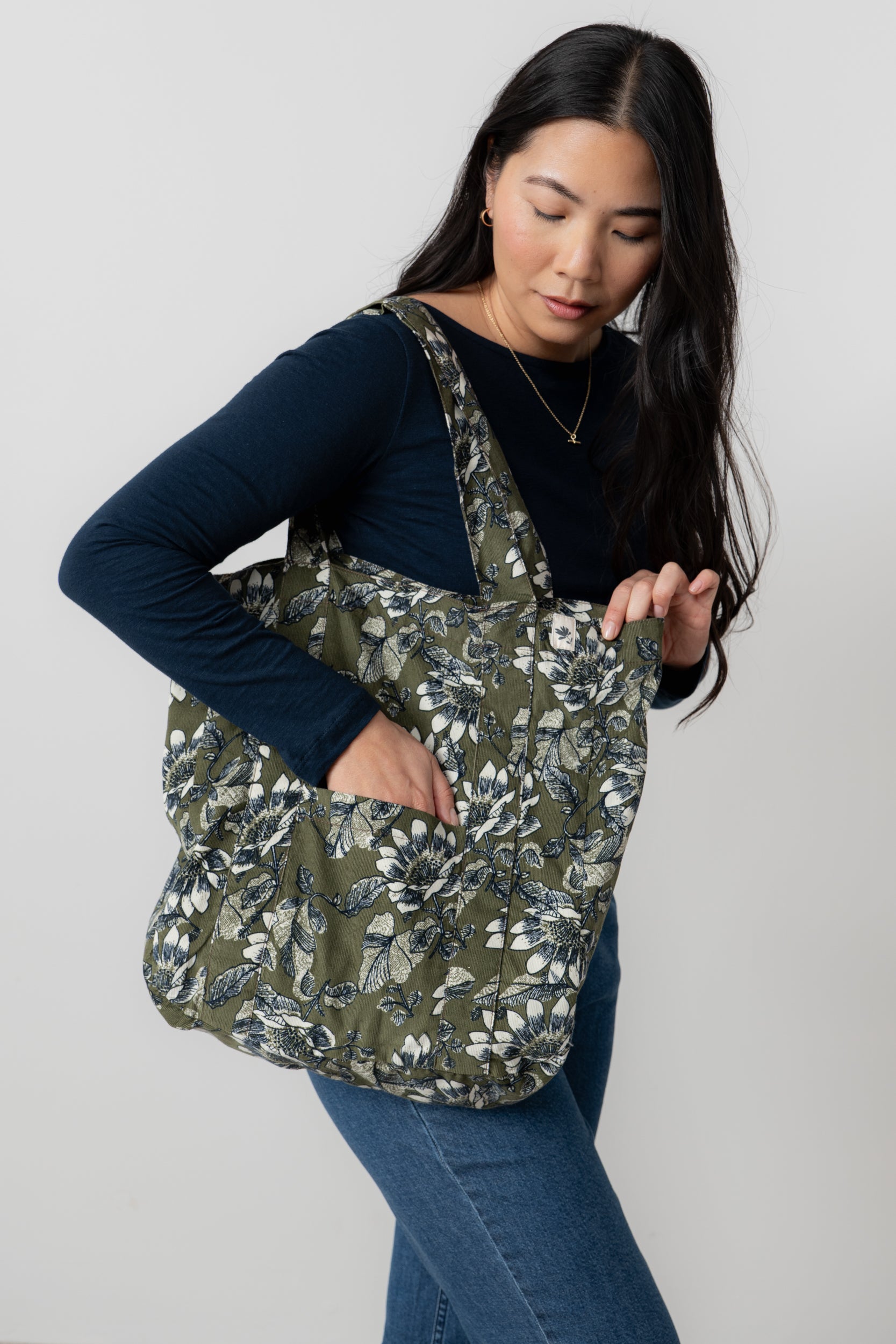 Lily and Me Harvest Cord Shopper