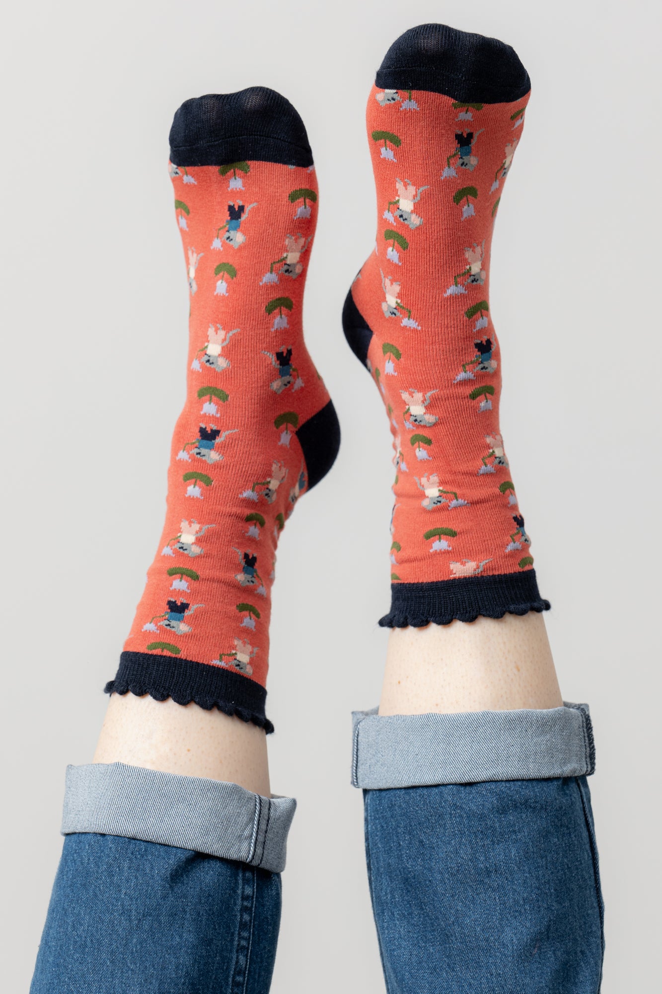 Lily and Me Crafty Mouse Sock-Socks-White finn