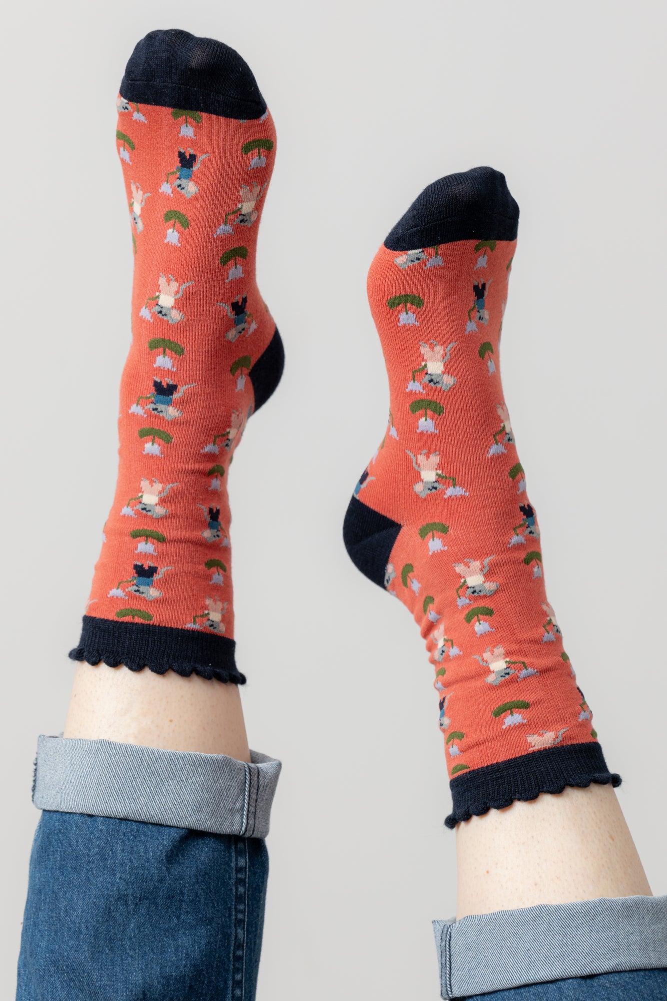 Lily and Me Crafty Mouse Sock-Socks-White finn