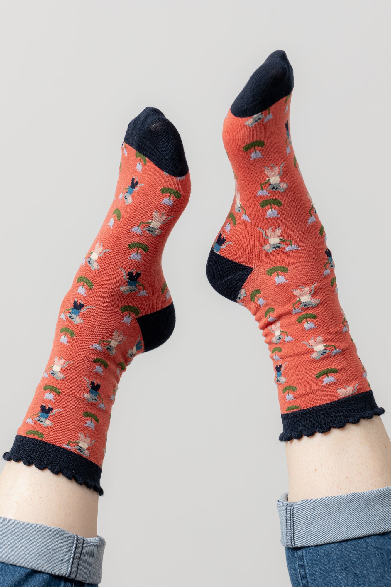 Lily and Me Crafty Mouse Sock-Socks-White finn