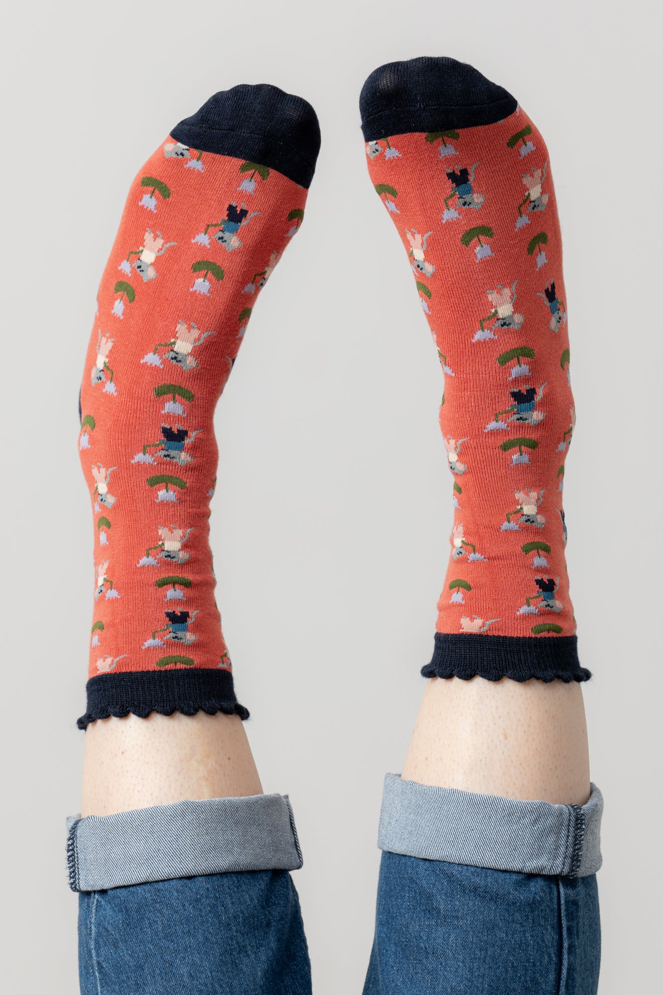 Lily and Me Crafty Mouse Sock-Socks-White finn