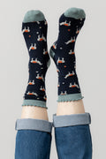 Lily and Me Laughing Llama Sock-Socks-White finn