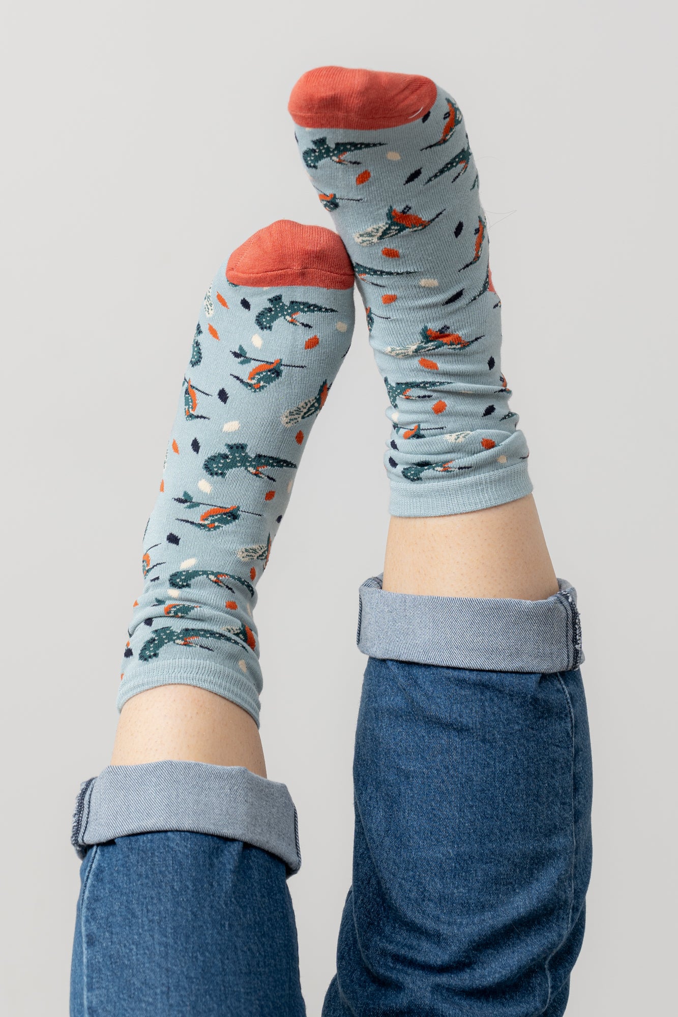 Lily and Me Kingfisher Sock-Socks-White finn