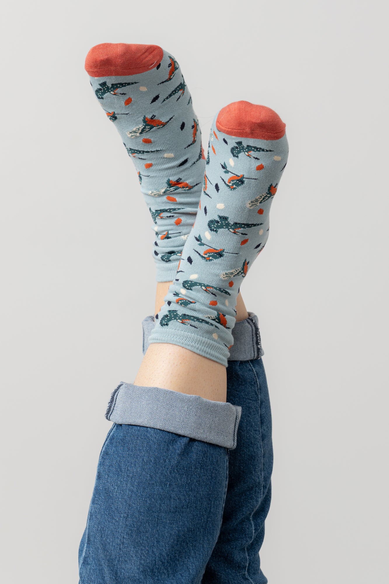 Lily and Me Kingfisher Sock-Socks-White finn