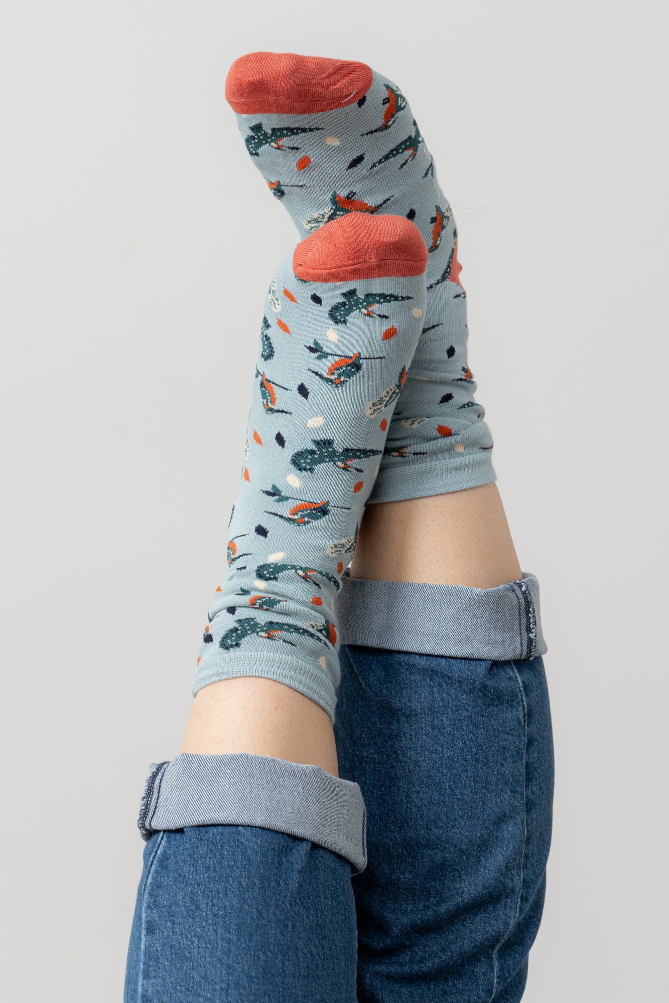 Lily and Me Kingfisher Sock-Socks-White finn