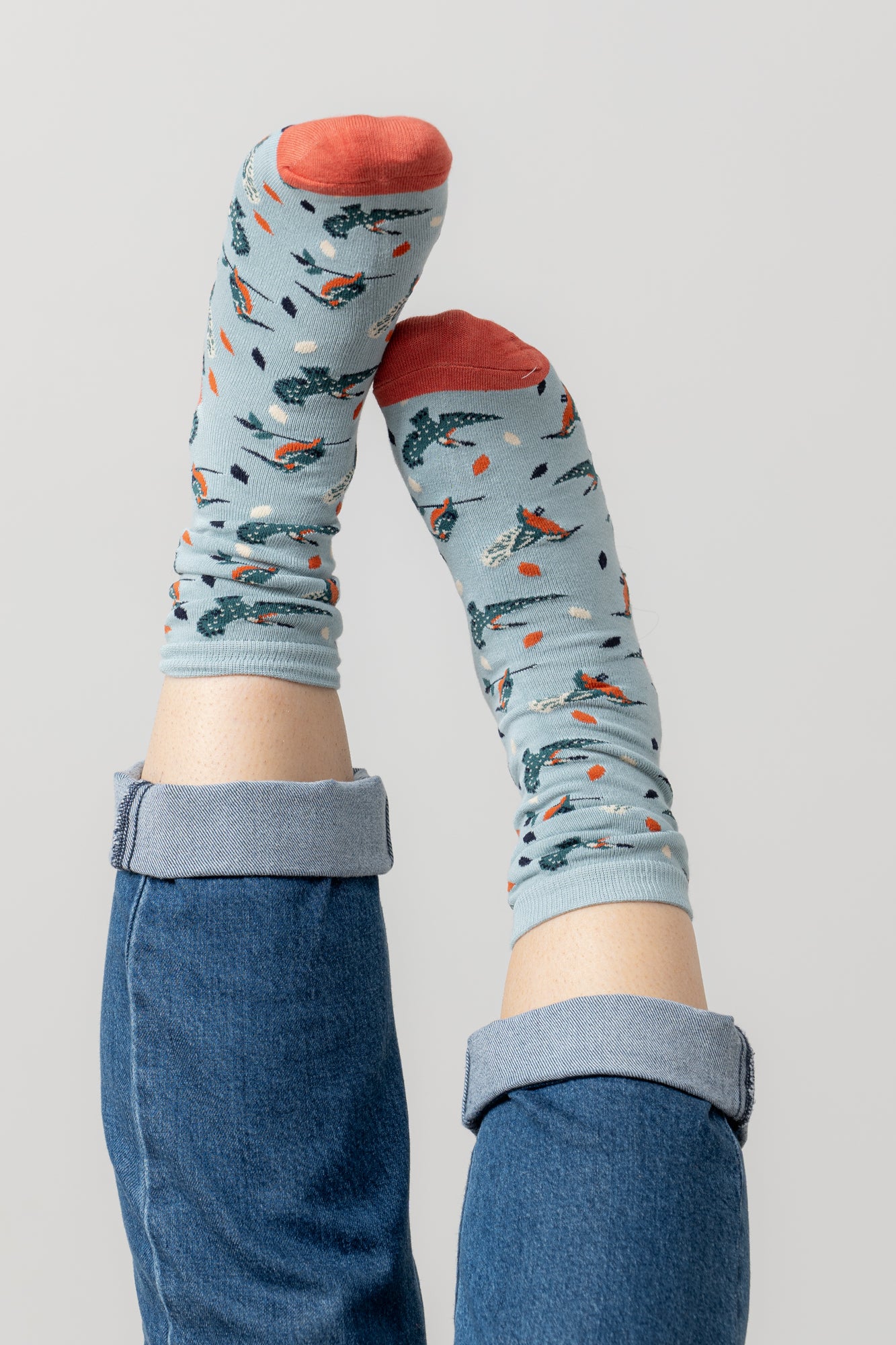 Lily and Me Kingfisher Sock-Socks-White finn